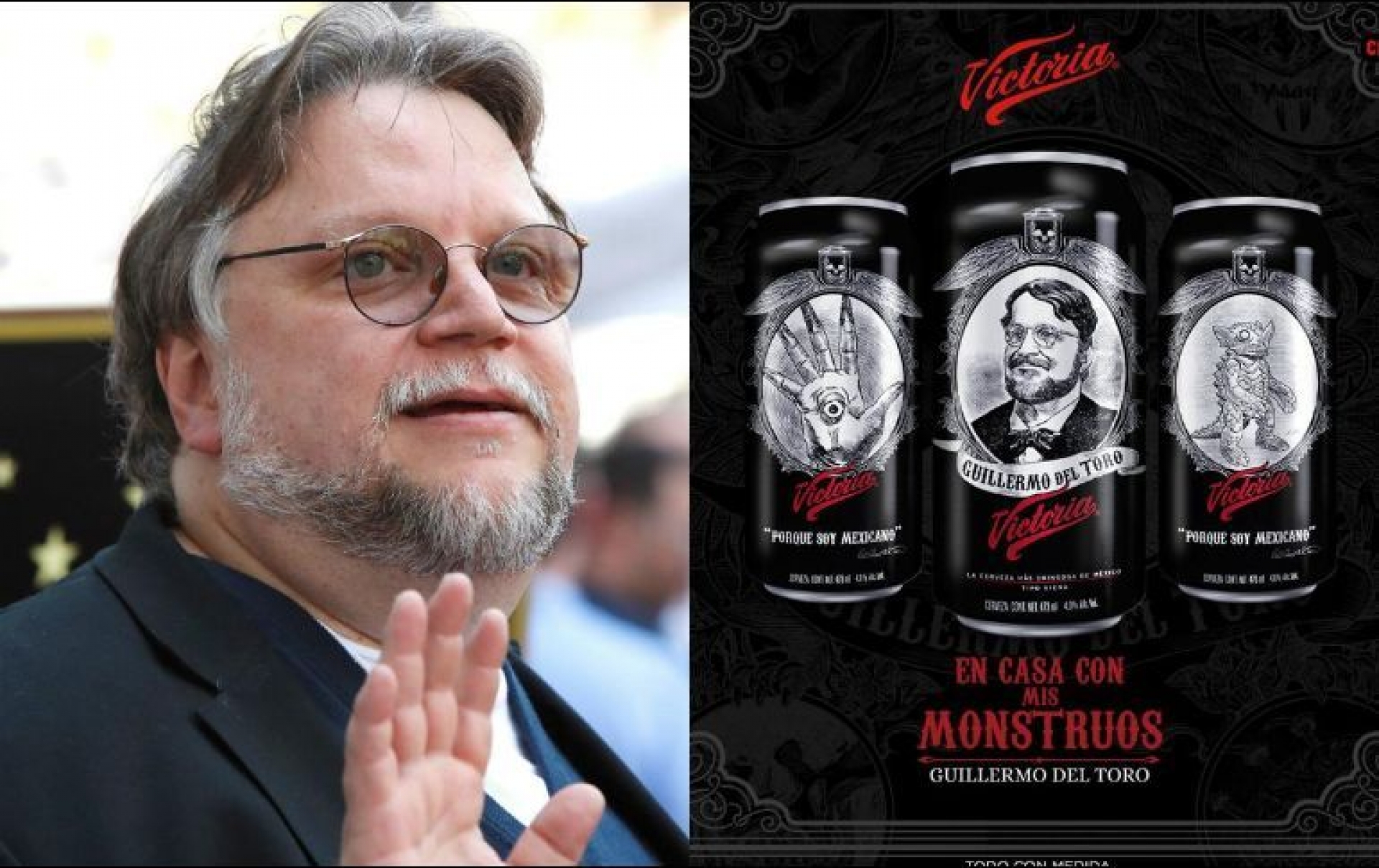 Guillermo del Toro: Cervecería Victoria se robó mi imagen; exige que done a niños las ganancias