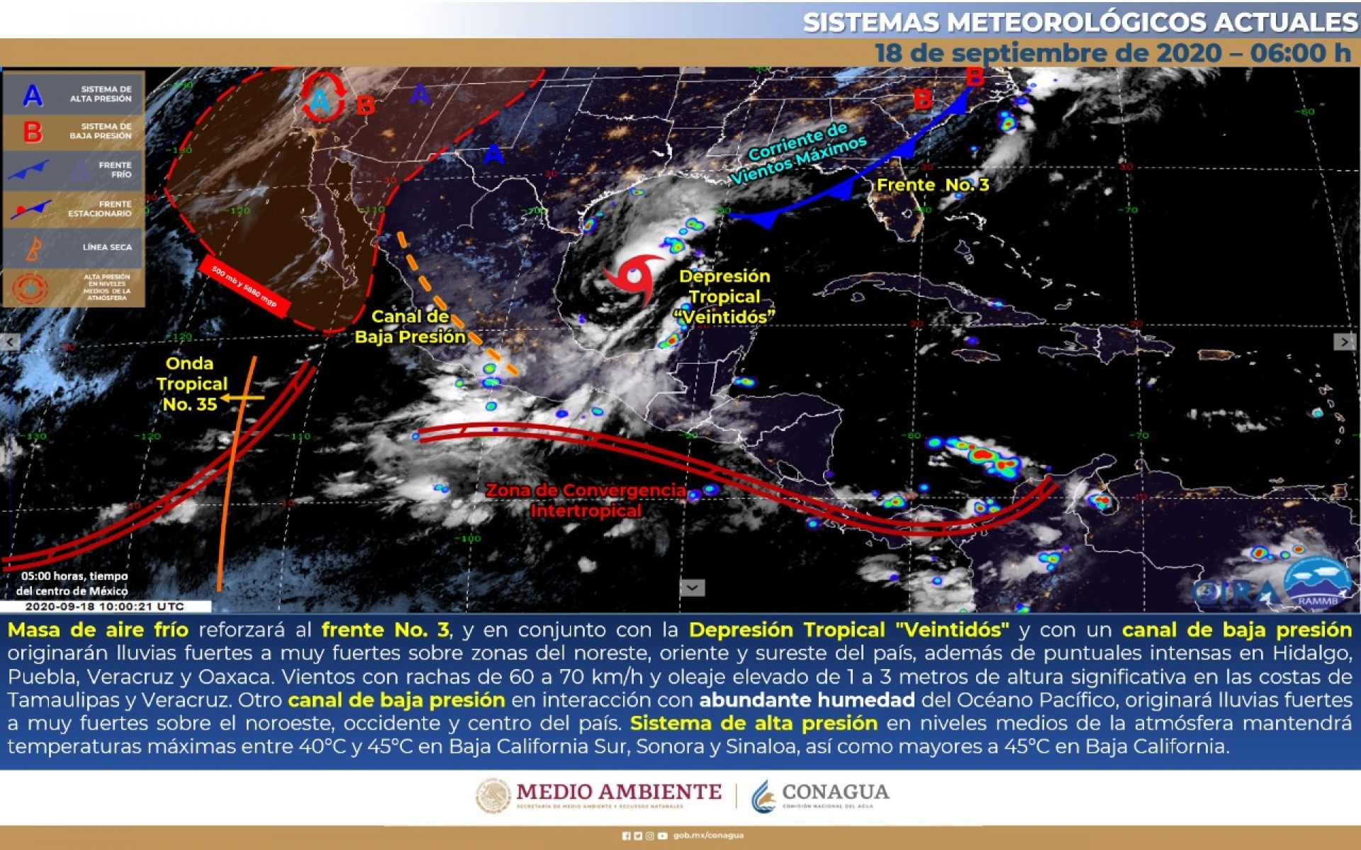 Continuarán lluvias durante este fin de semana en Morelos
