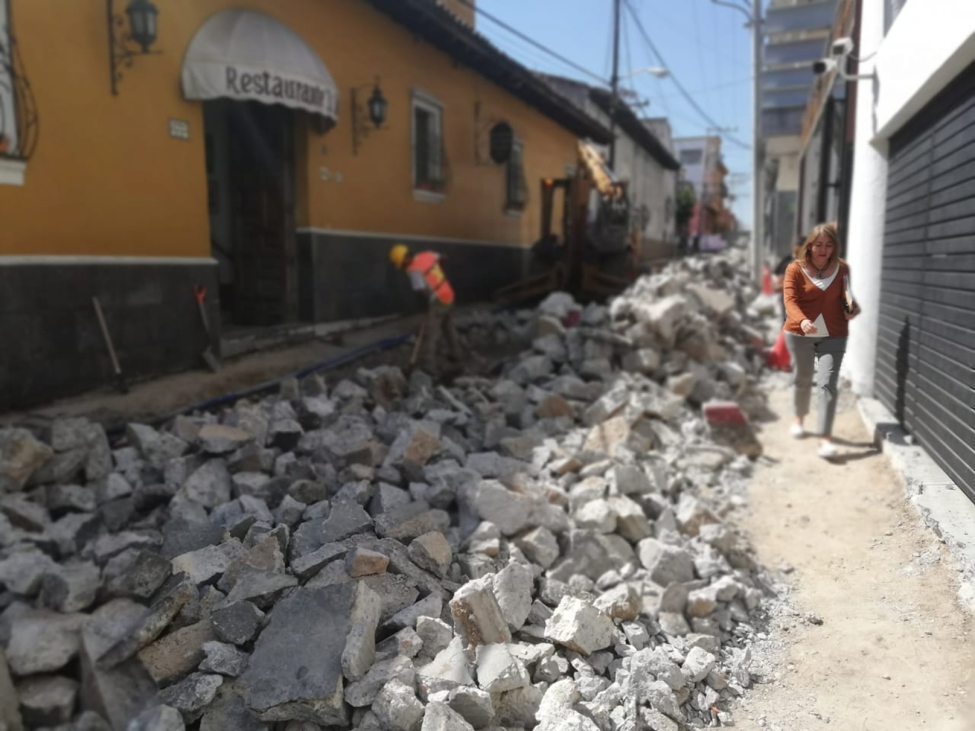 Inicia primera etapa de remodelación de la calle Morrow