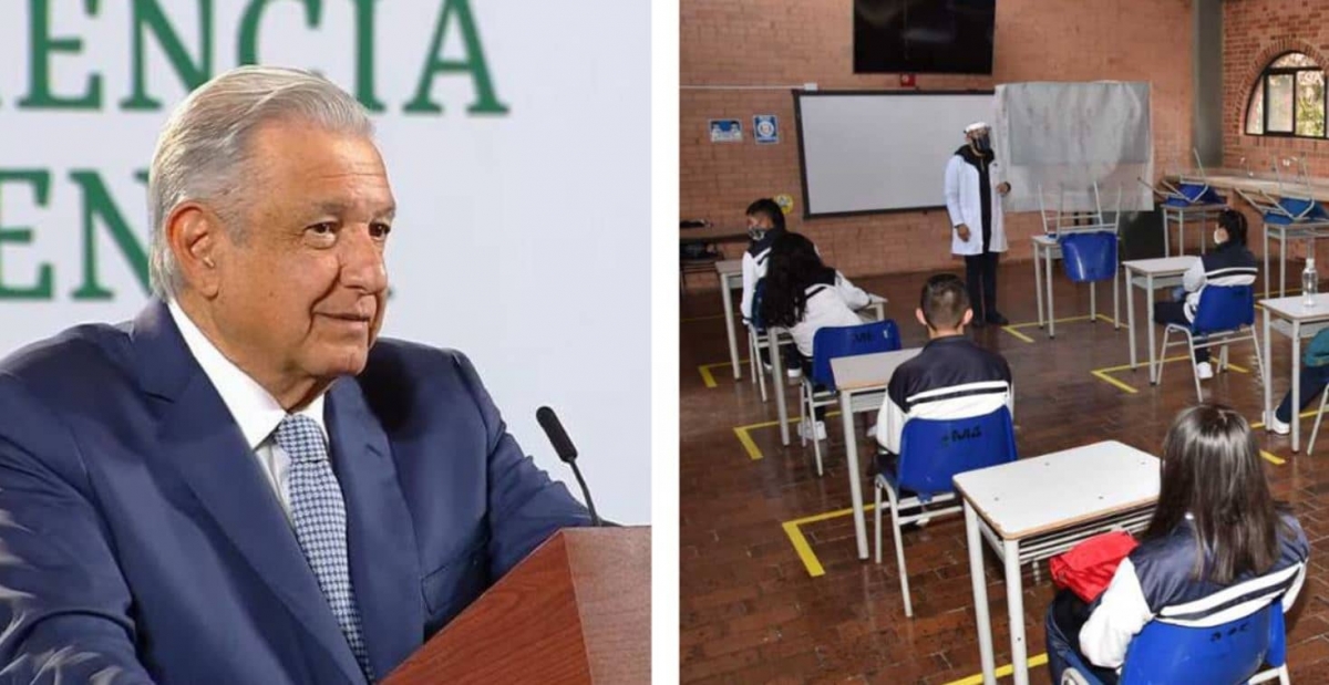 AMLO pide prepararse para el regreso a clases presenciales en agosto