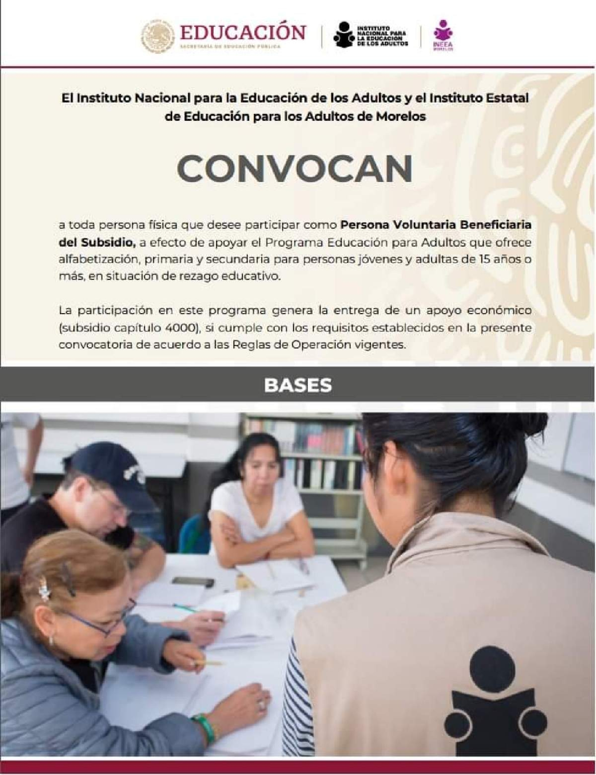 El INEEA busca reclutar instructores