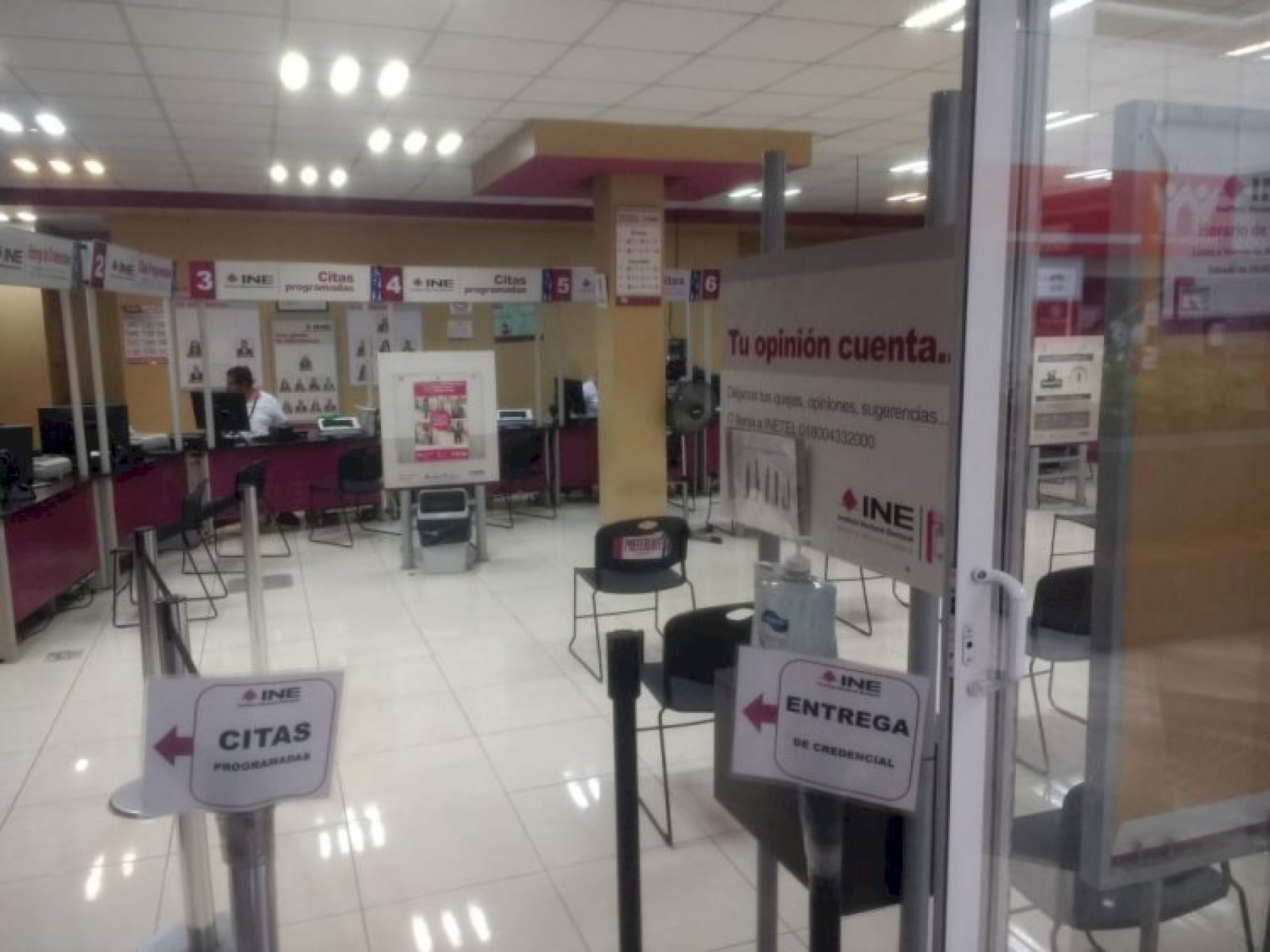 INE reanudará labores en tres módulos