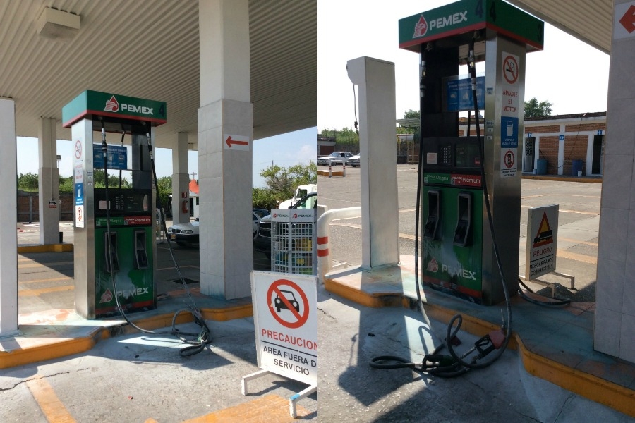 Otra vez, arrojan bombas molotov contra una gasolinera
