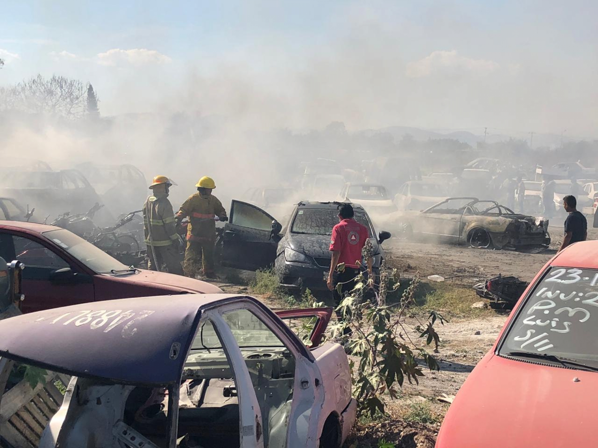Se registra incendio en un corralón ubicado en Xochitepec