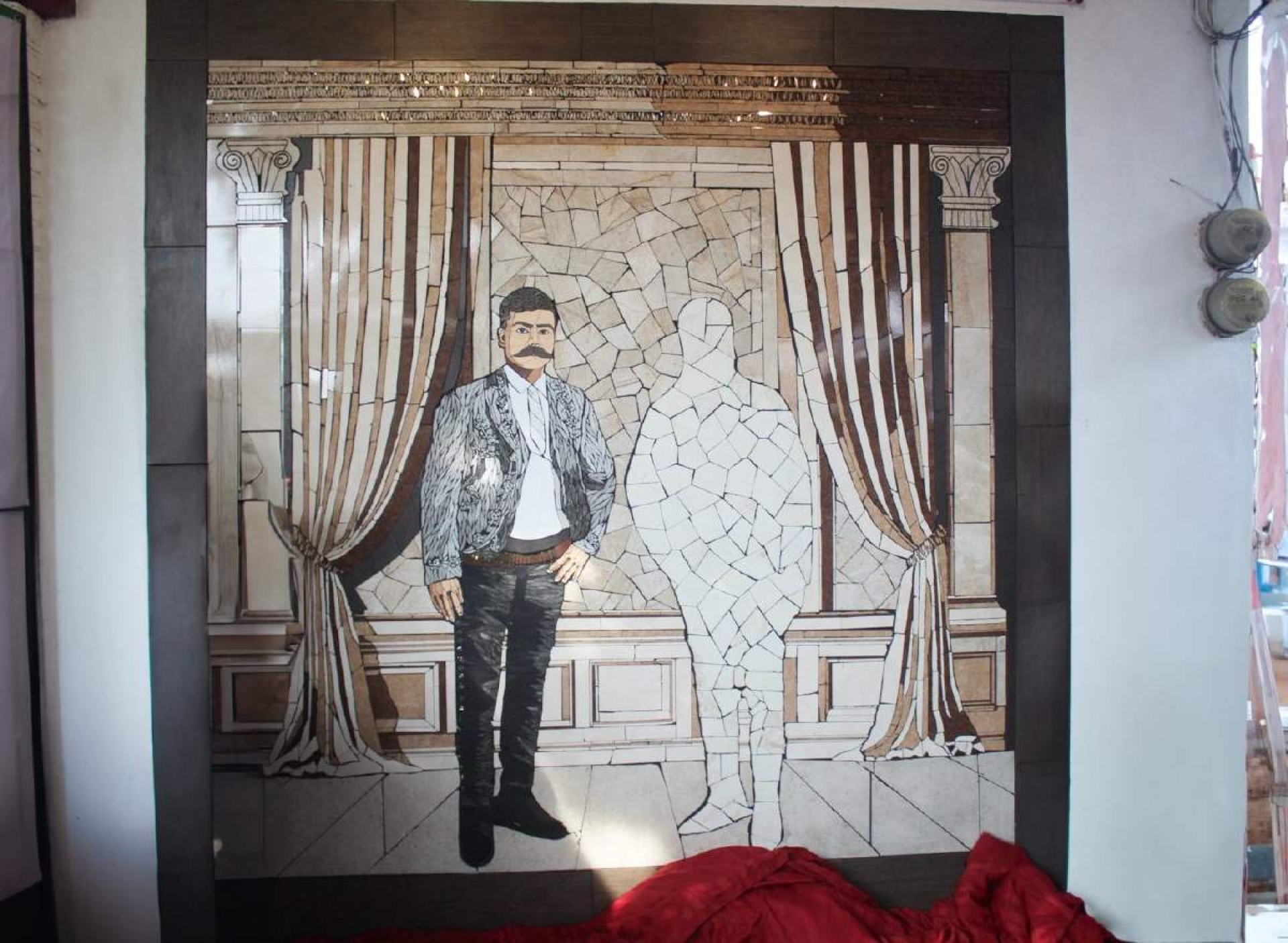 Develan vitral del General Zapata en Tlaltizapán