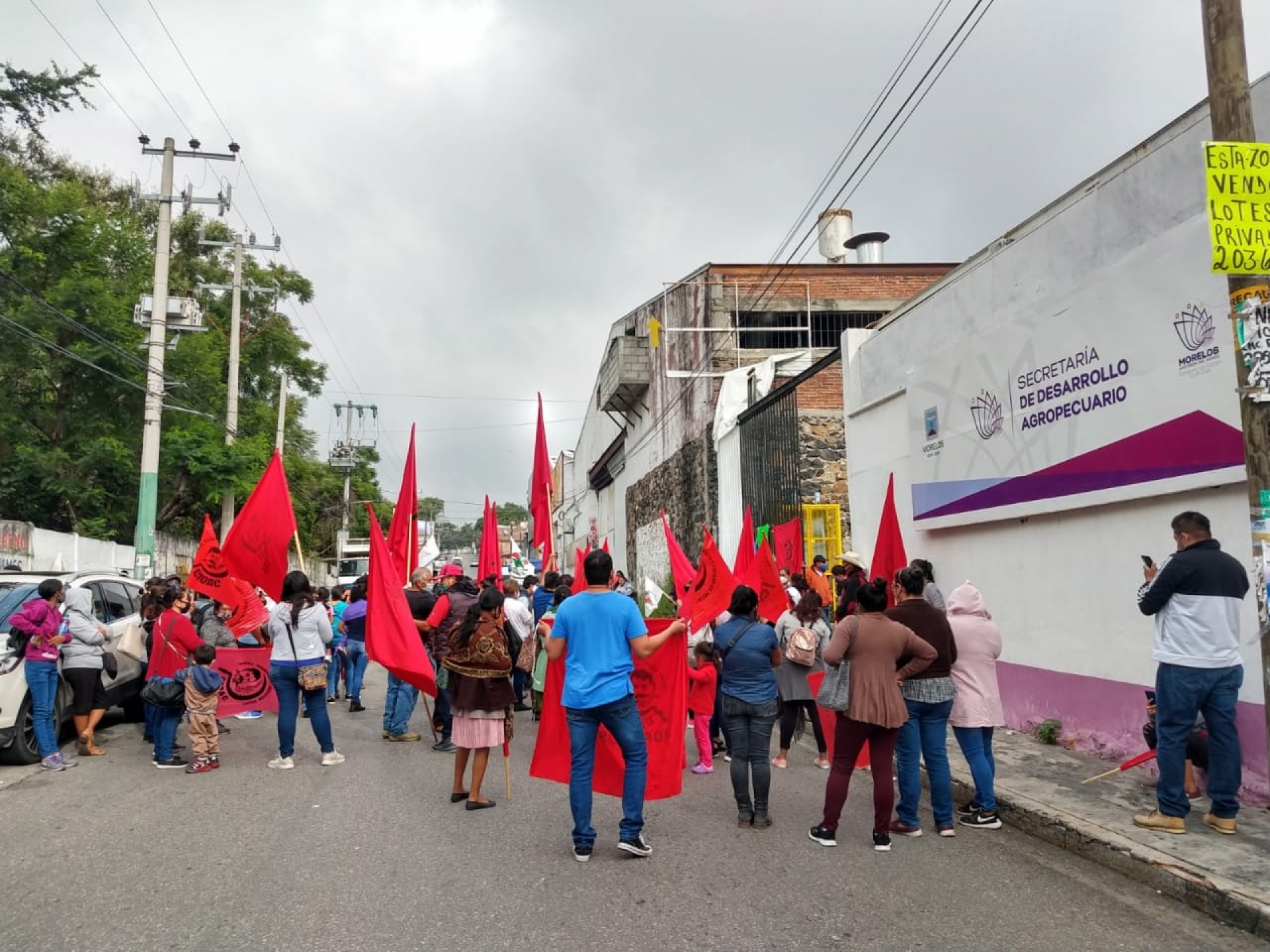 Protestan organizaciones campesinas en Cuernavaca