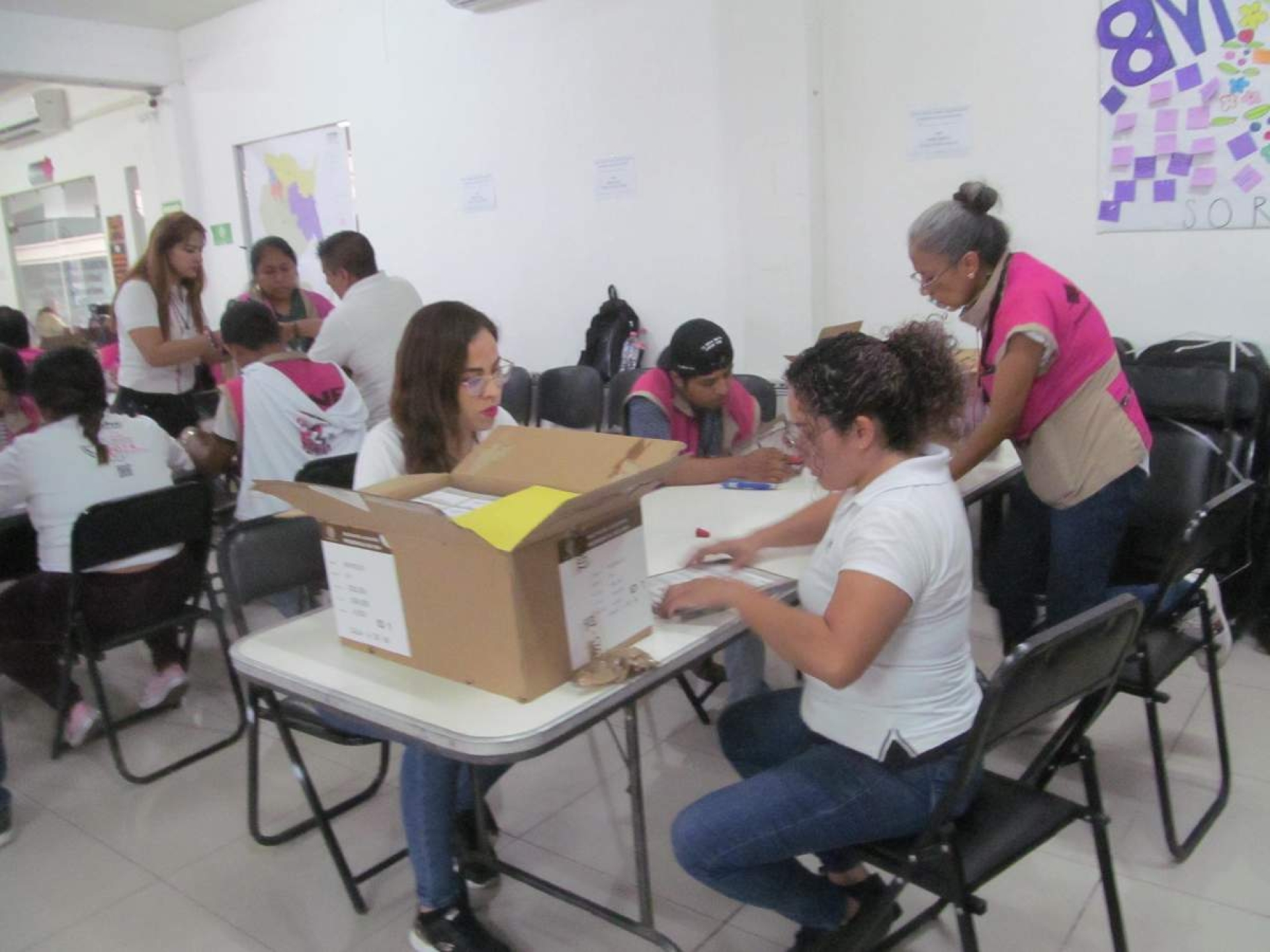 Llegan las boletas electorales a la 04 Junta Distrital
