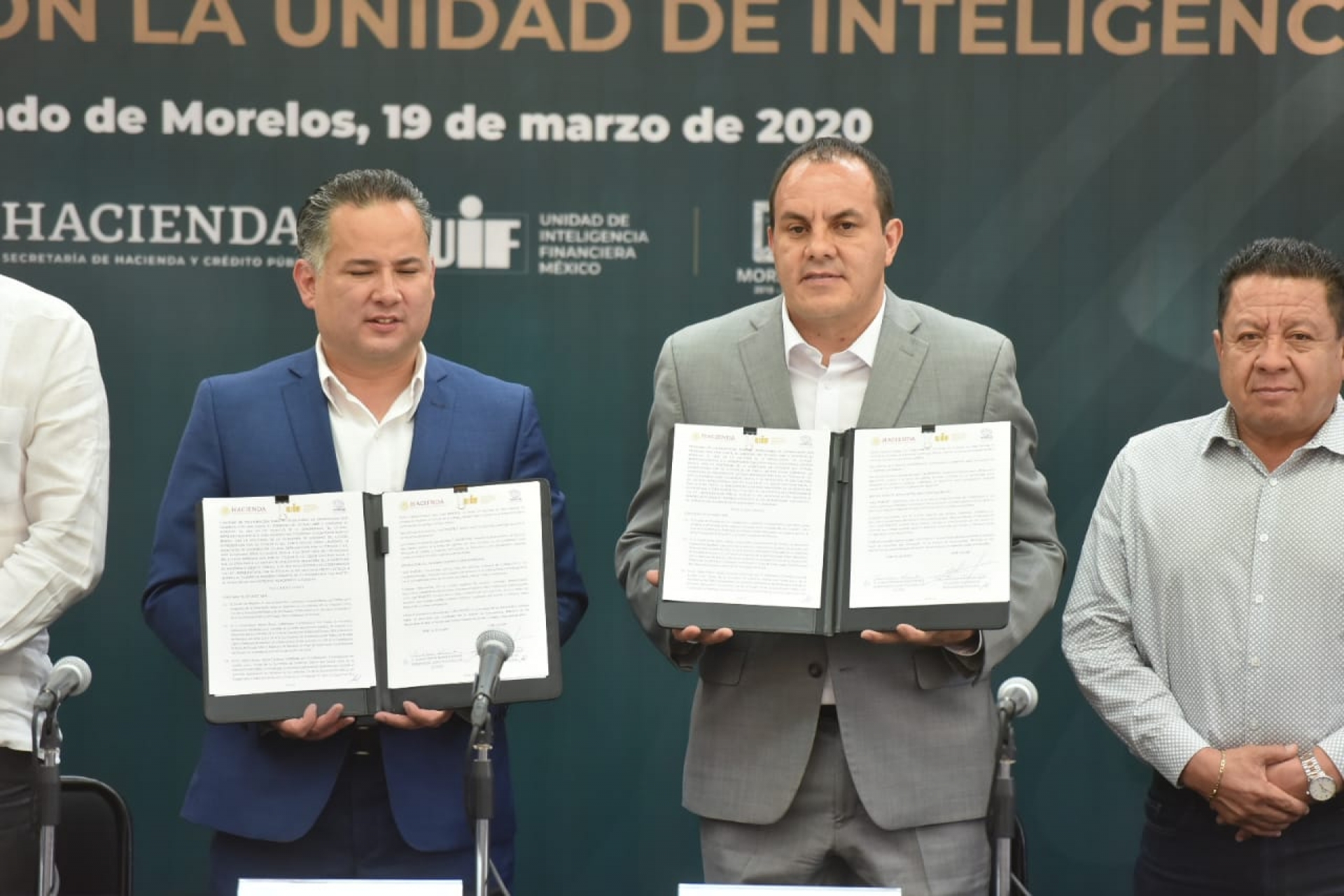 Gobierno estatal firma convenio de colaboración con la Unidad de Inteligencia Financiera