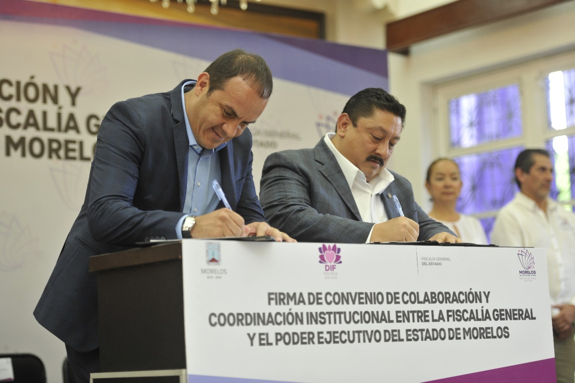 Firman FGE y el Poder Ejecutivo convenio de coordinación institucional