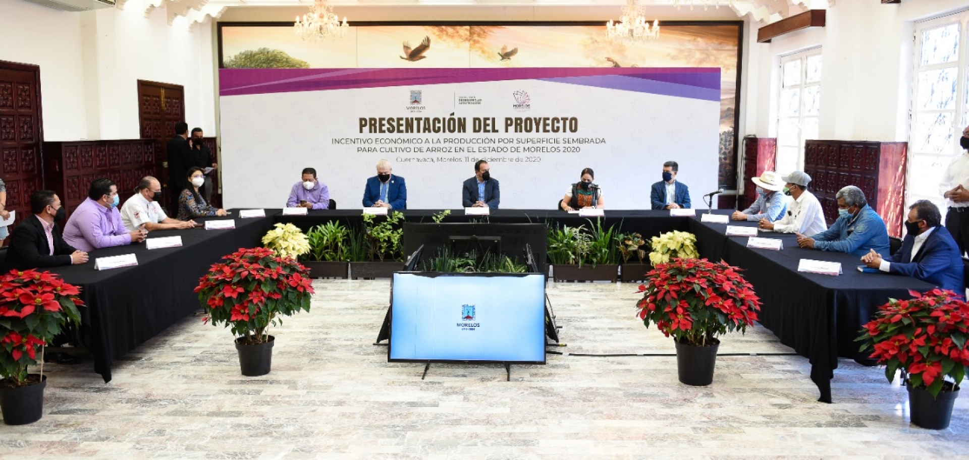 Otorga gobierno de Cuauhtémoc Blanco incentivo económico a productores de arroz