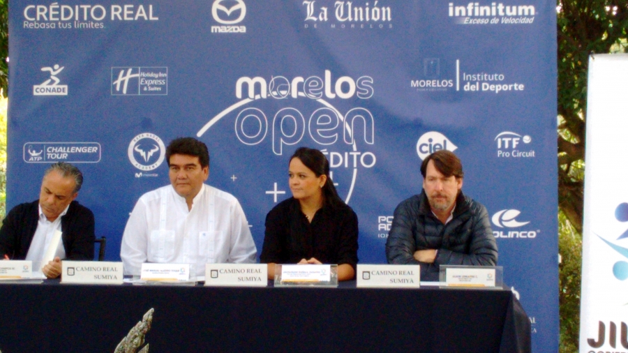 Presentan tercera edición del torneo de tenis Morelos Open