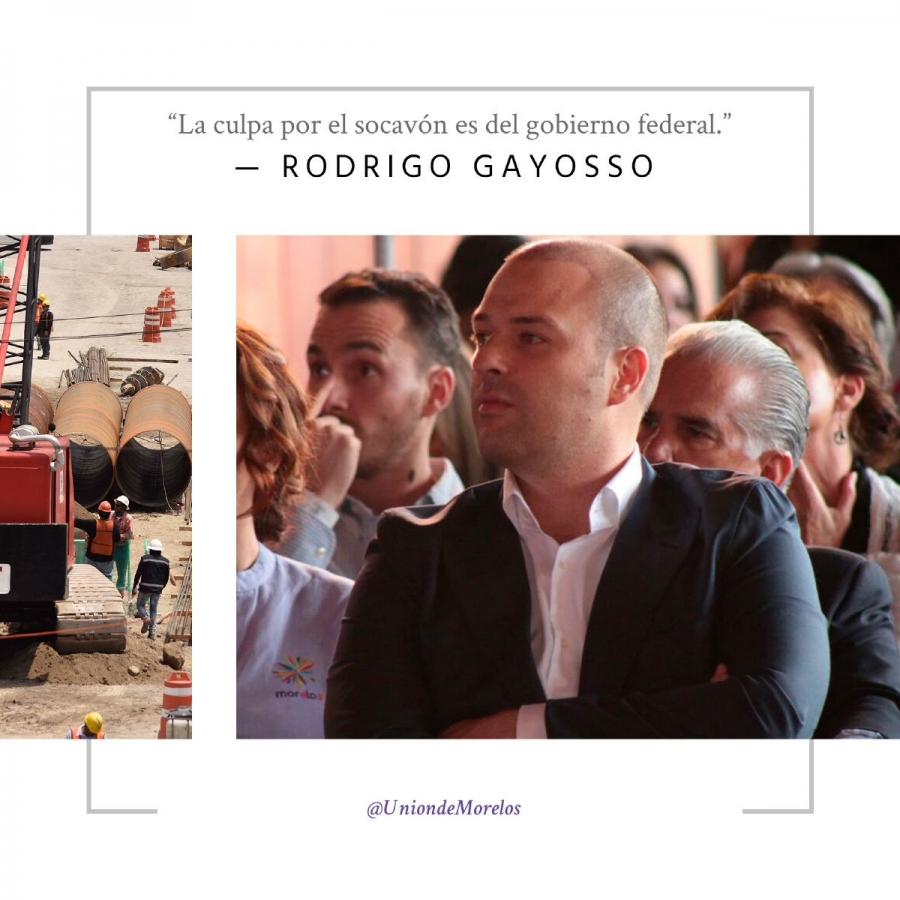 La culpa por el socavón es del gobierno federal: Gayosso