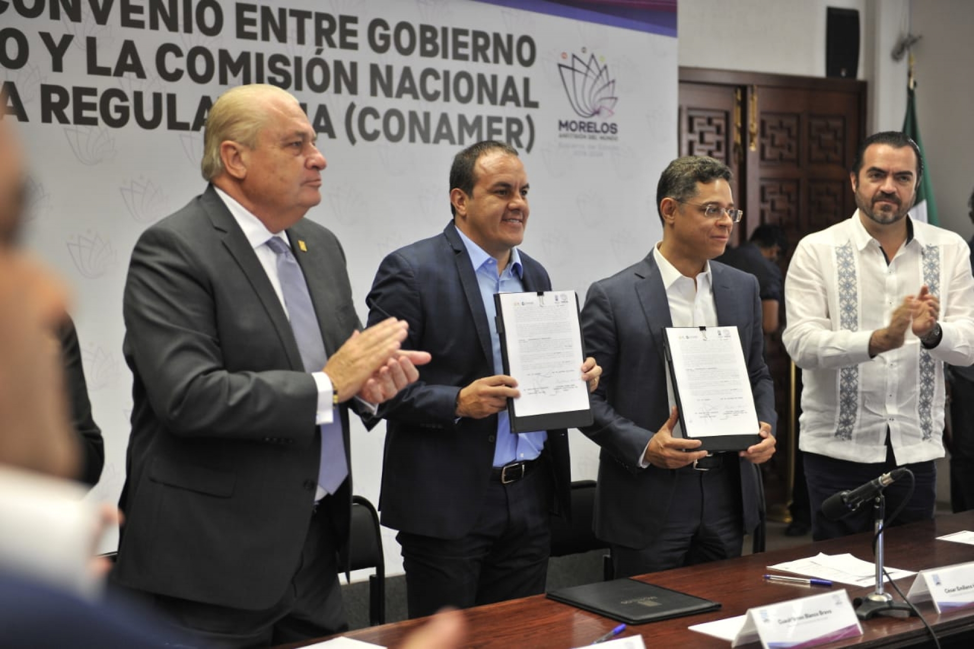 Firman convenio gobierno del estado y la Conamer