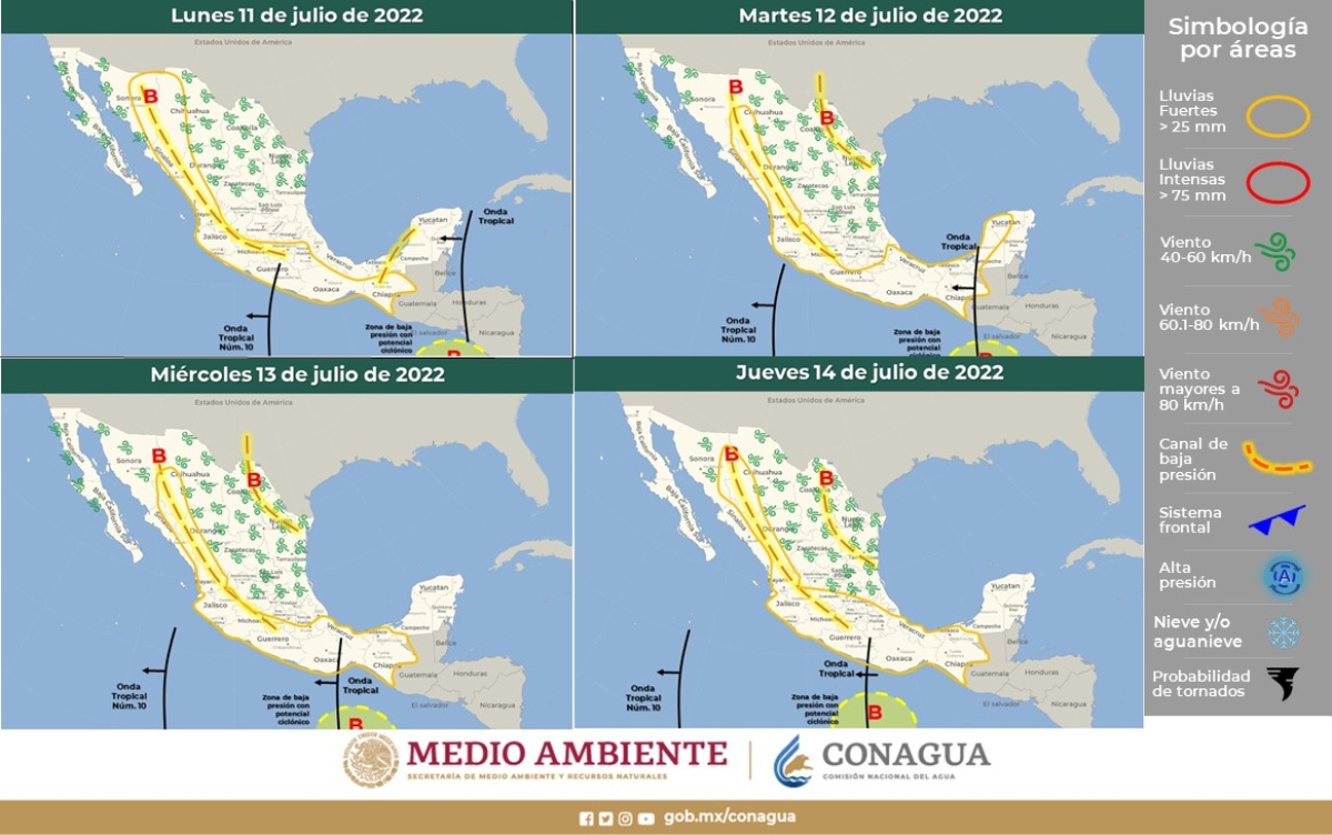 Perdura tiempo inestable para Morelos