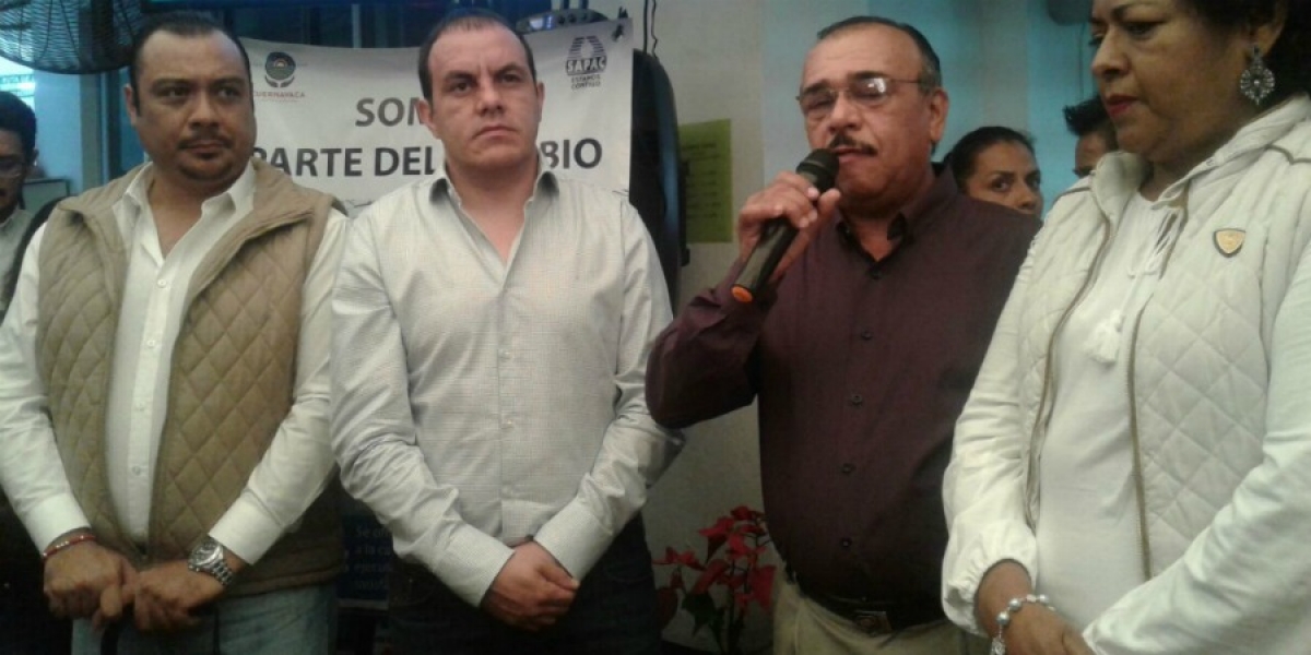 Inaugura alcalde de Cuernavaca módulo de atención y cajero de cobro en SAPAC