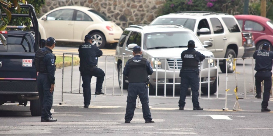 Realizan operativo de seguridad en alrededores del auditorio Teopanzolco