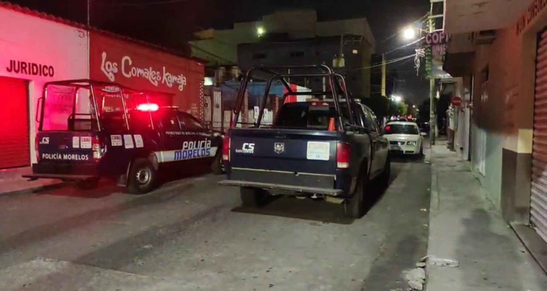 Presencia policial en la cárcel distrital de Cuautla, por presunto motín