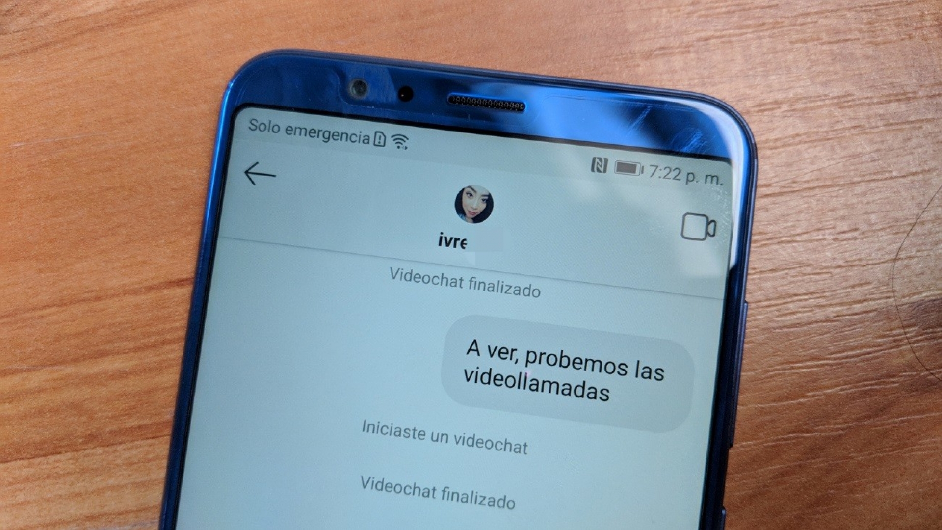 Cómo hacer videollamadas en Instagramt
