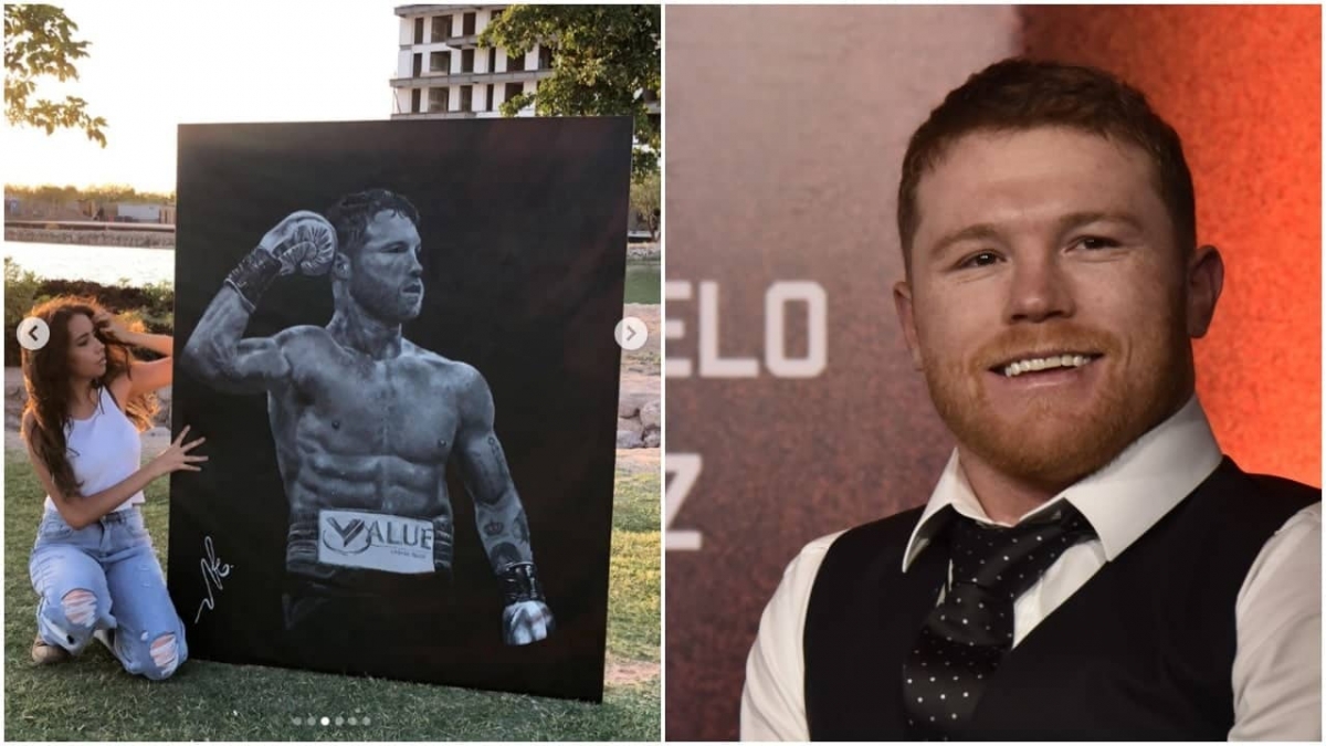 Vende pintura del “Canelo” Álvarez para pagar su Universidad