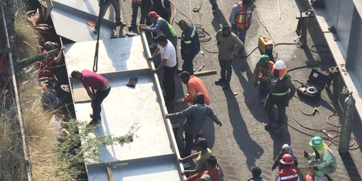 Hombre resulta lesionado en las obras del paso exprés; falleció