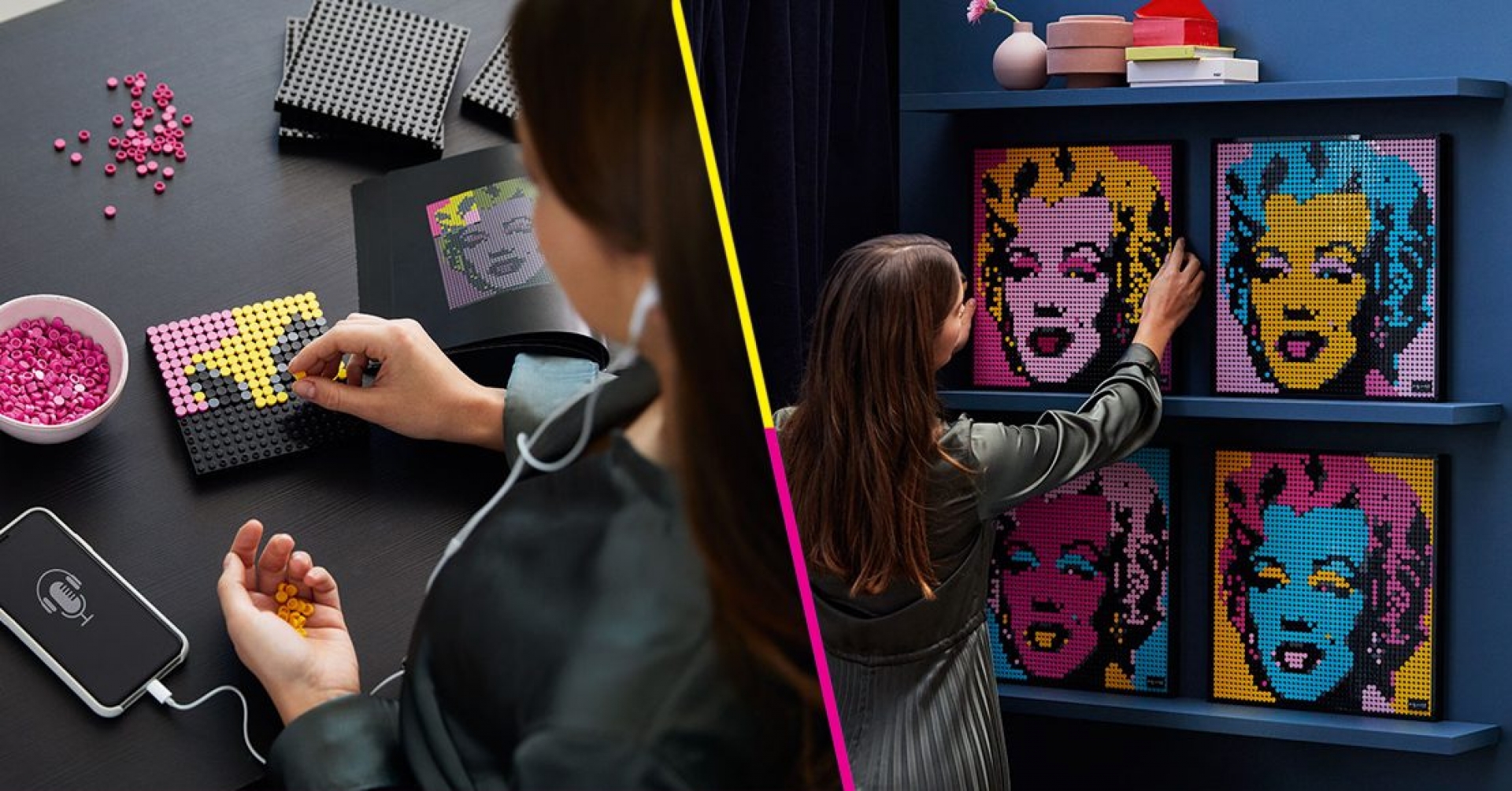 ¡Lego acaba de lanzar una línea de decoración de Andy Warhol, Star Wars y The Beatles!