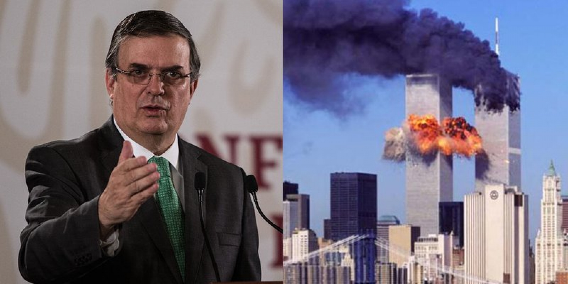 Ebrard recuerda a víctimas del 11S: 'México abraza a Nueva York'