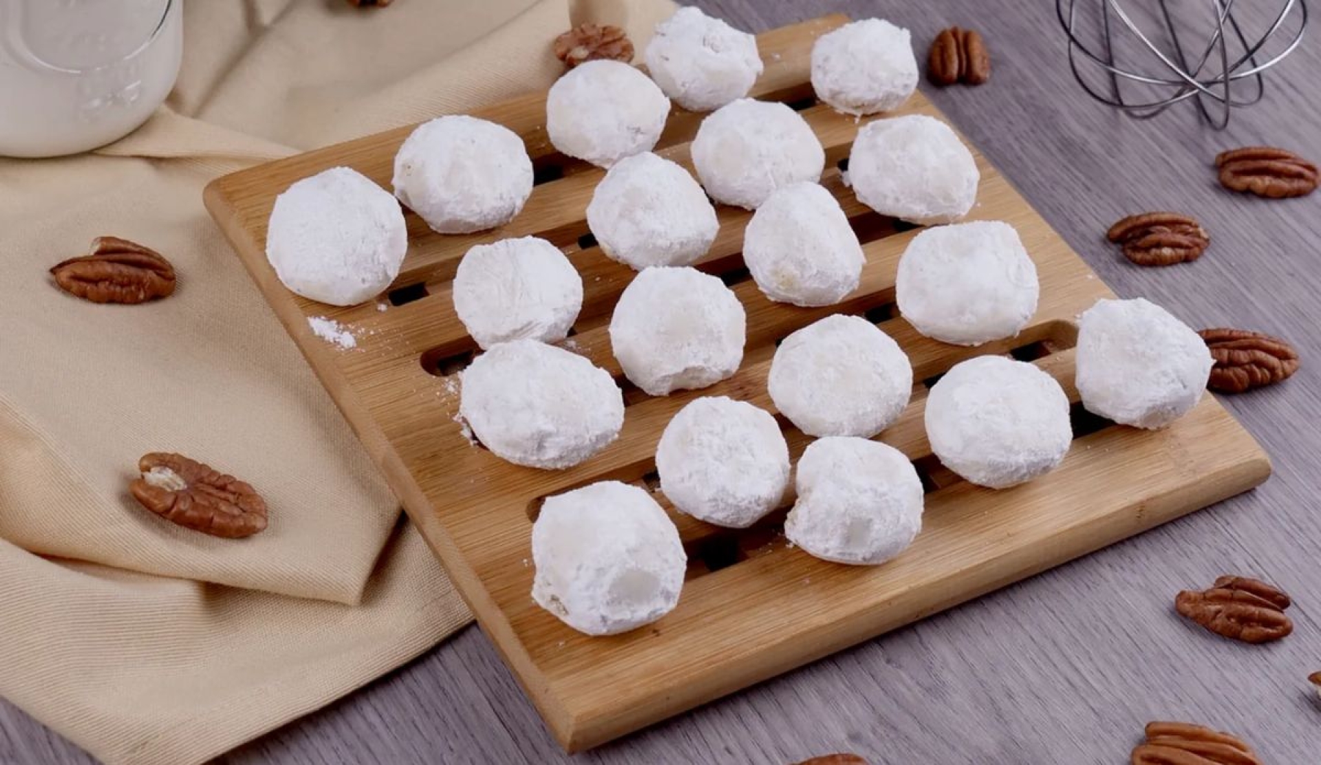 Besos de nuez ligeros para disfrutar en Navidad sin exceso de azúcar