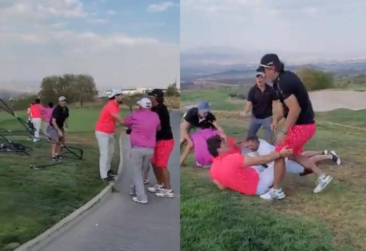 Captan “pelea campal” en campo de Golf