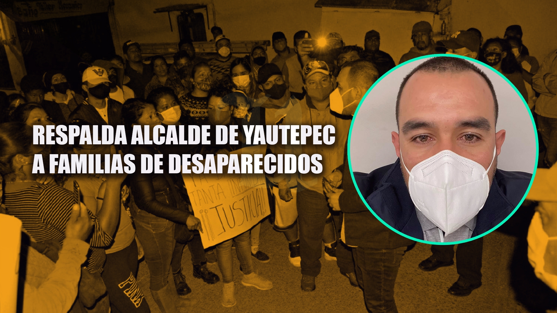 Respalda alcalde de Yautepec a familiares de dos hombres que están desaparecidos
