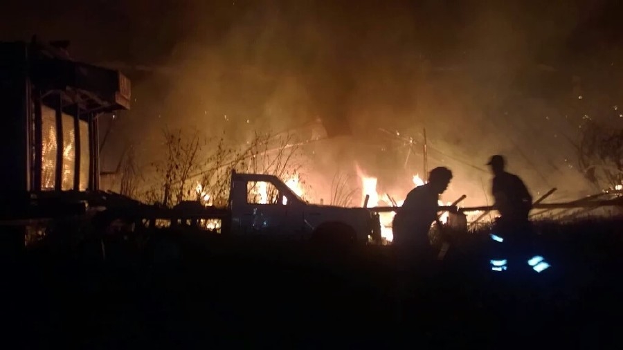 Incendian restaurante en Alpuyeca