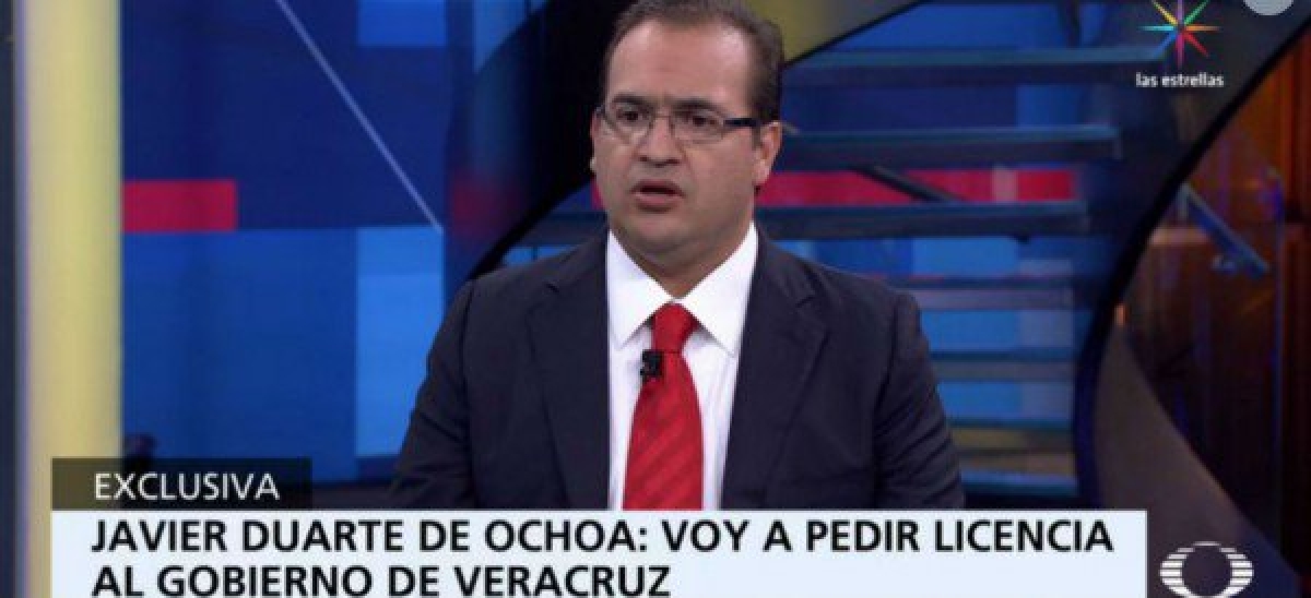 Javier Duarte anuncia que pedirá licencia