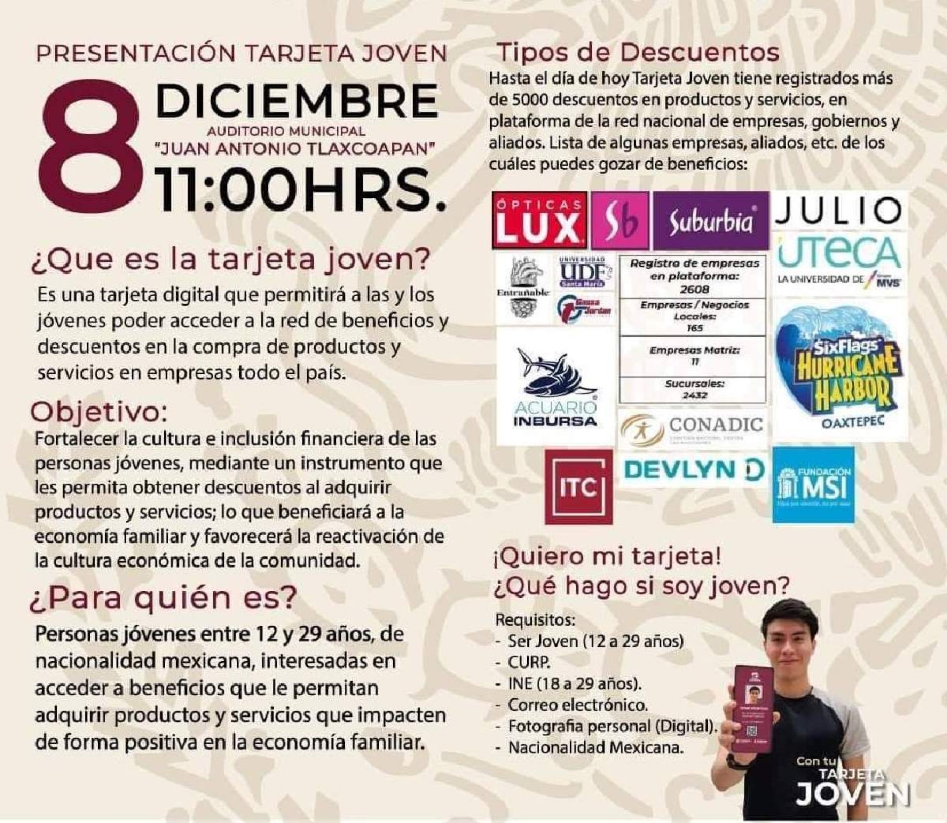 Lanzarán en Jojutla la 'Tarjeta Joven'