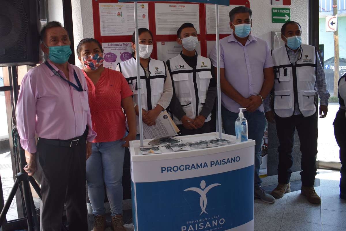 Instalan módulo para recibir a los paisanos que regresan de EEUU