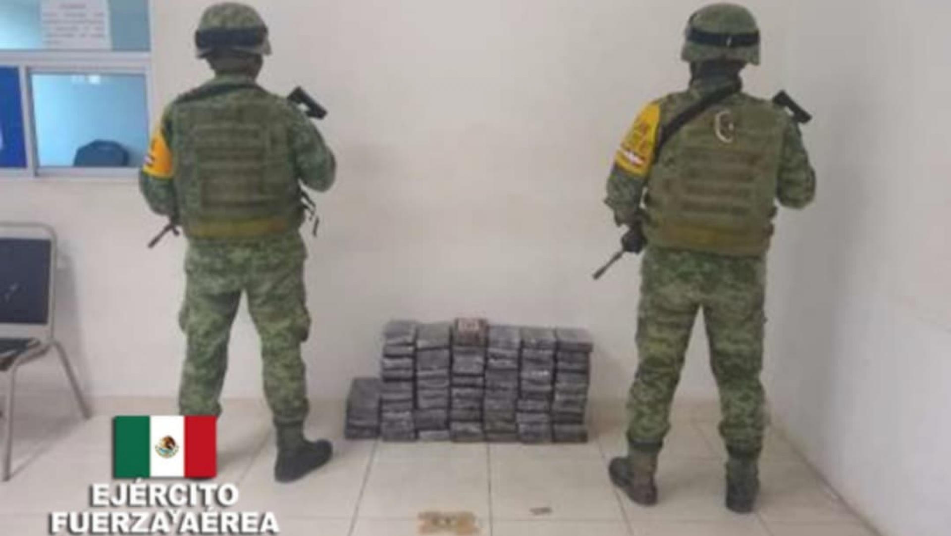 Sedena decomisa 64 kg de cocaína en Matamoros