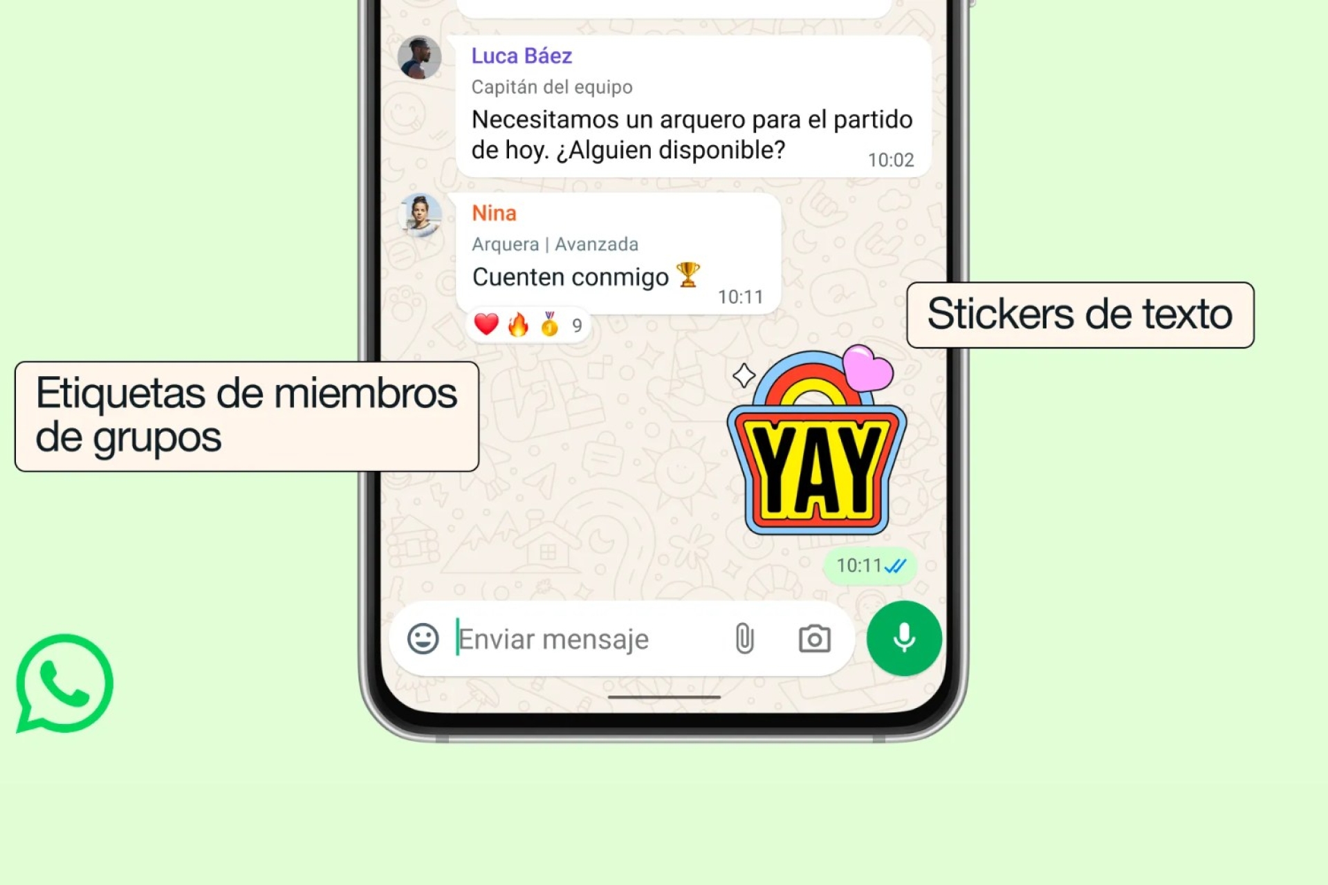 WhatsApp estrena nuevas funciones enfocadas en hacer más claros, dinámicos y organizados los chats de grupo.