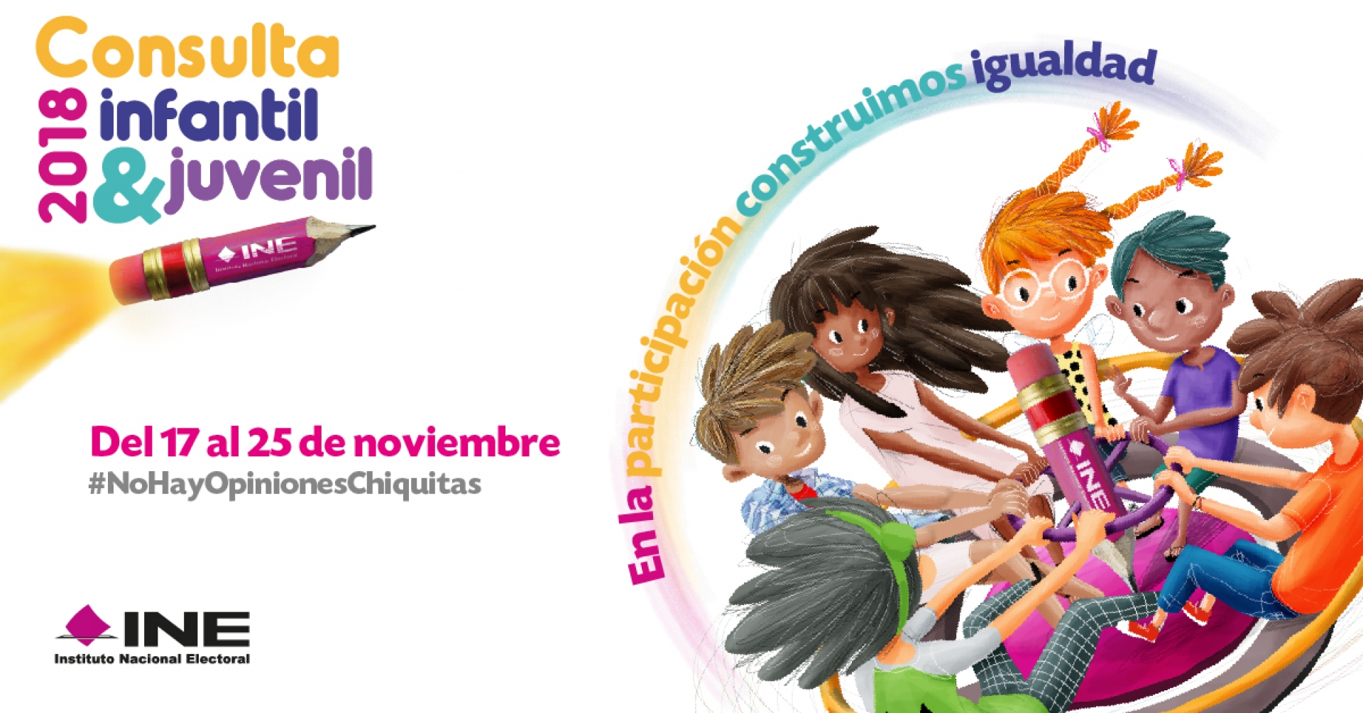 Espera INE rebasar meta de participación en consulta infantil