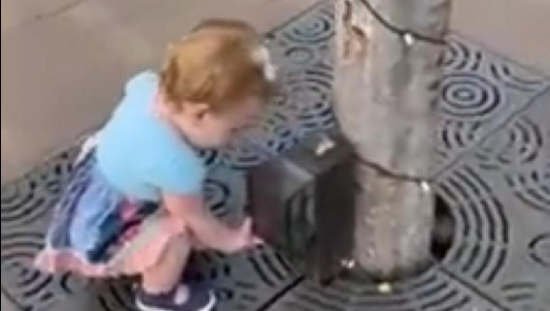 Niña cree que todo es dispensador de gel antibacterial