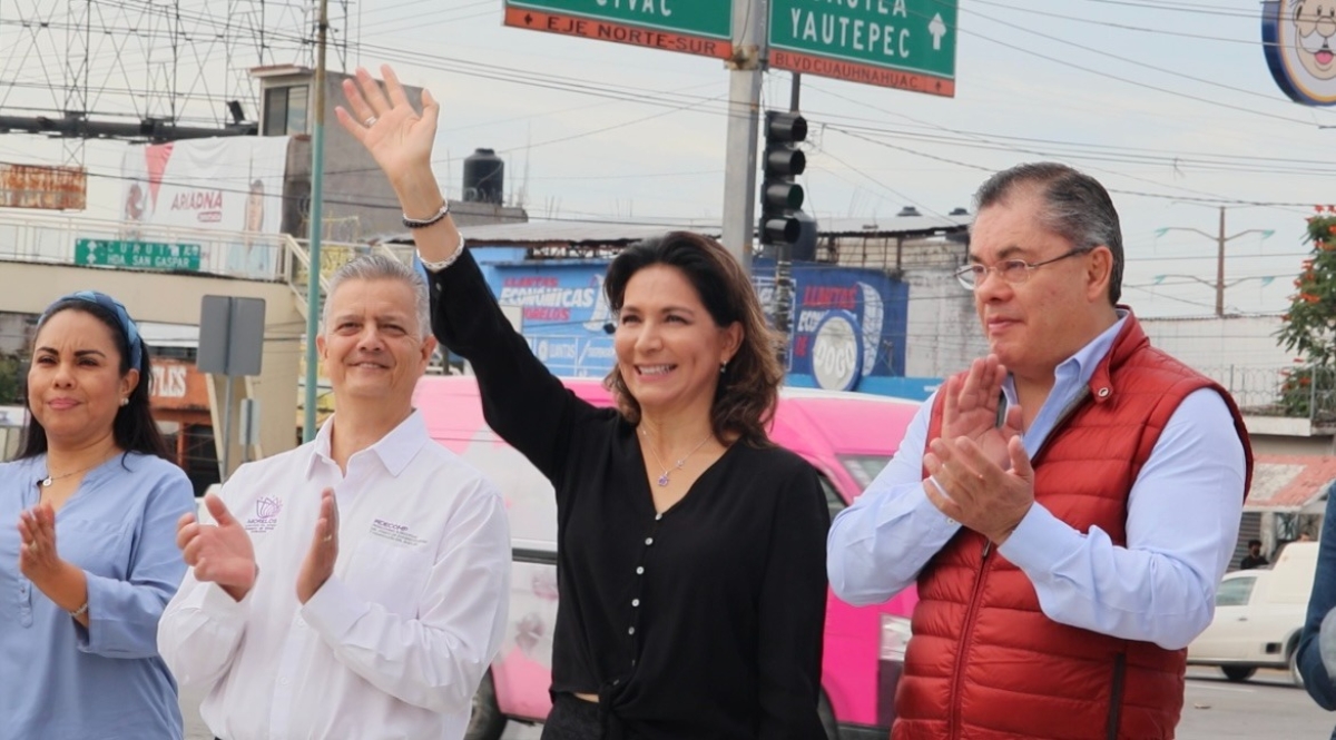 Inaugura Cecilia Rodríguez proyecto 'Rehabilitación del entronque bulevar Cuauhnáhuac-Parque Industrial Civac'