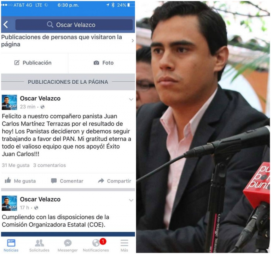 Derrotan a Oscar Velasco en la elección de dirigente estatal panista