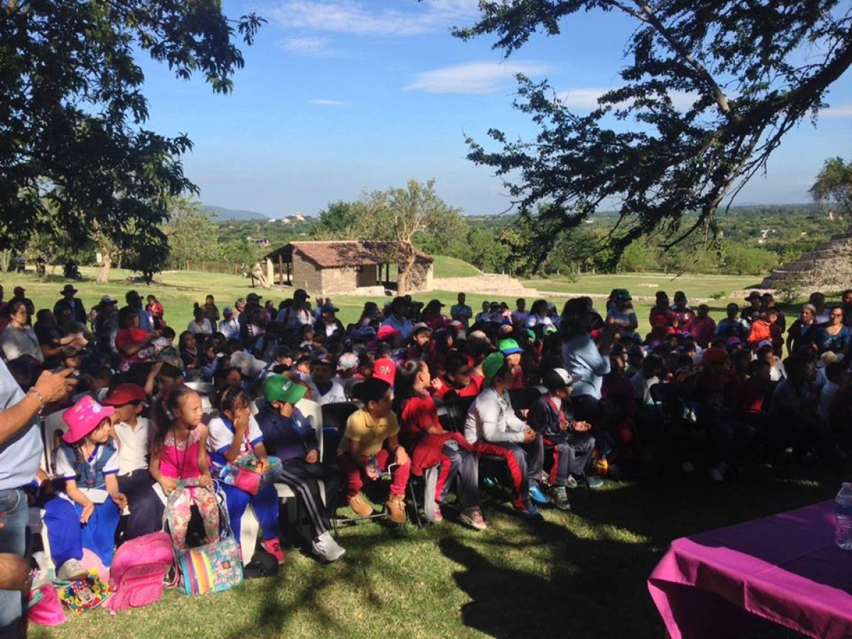 Realizan actividades educativas y culturales en la zona arqueológica de Chalcatzingo en Jantetelco