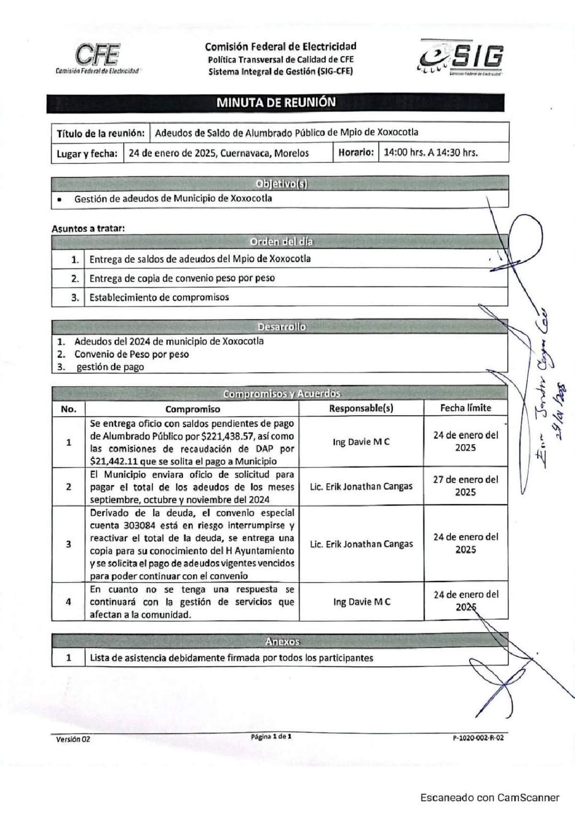 Gobierno de Xoxocotla heredó deuda de más de 26 mdp ante la CFE