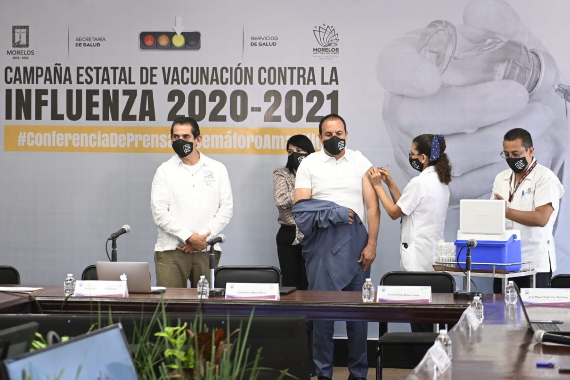 Preside gobernador conferencia diaria sobre panorama de coronavirus en Morelos