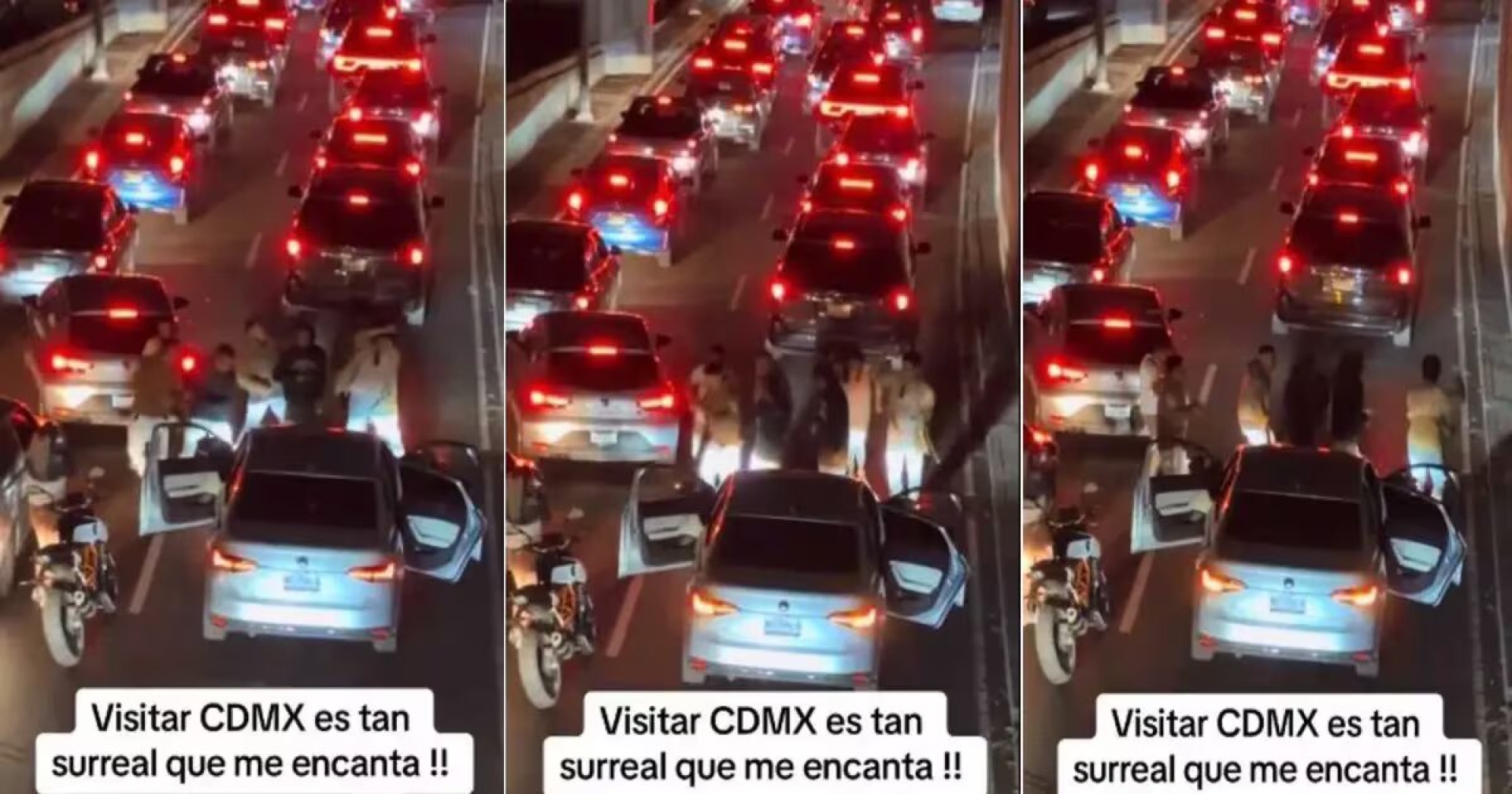 Conductores bailan 'Payaso del rodeo' en pleno tráfico de la CDMX