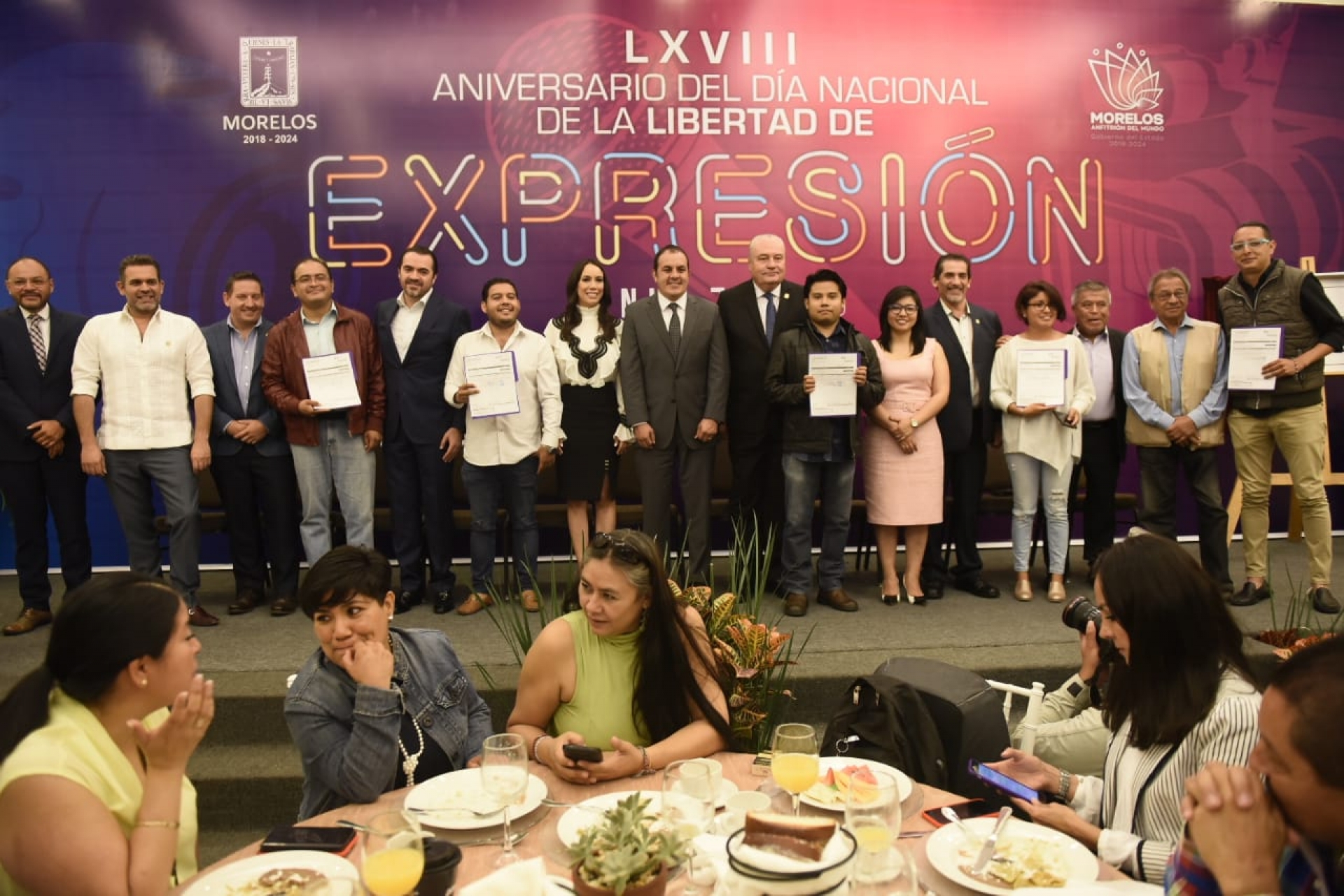 Conmemoran el LXVIII aniversario del Día Nacional de la Libertad de Expresión