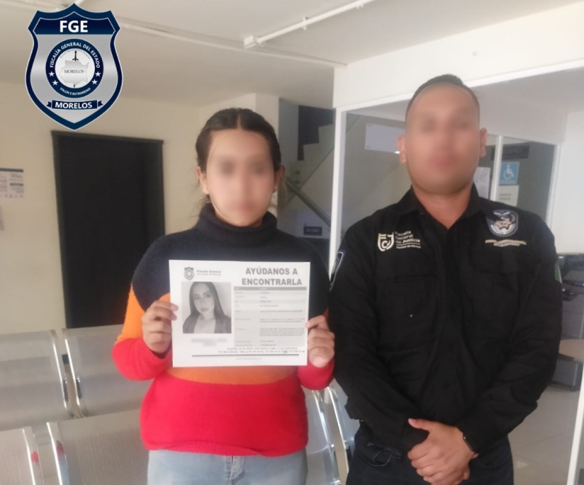Localizada, joven de 18 años de edad reportada como desaparecida en Huitzilac