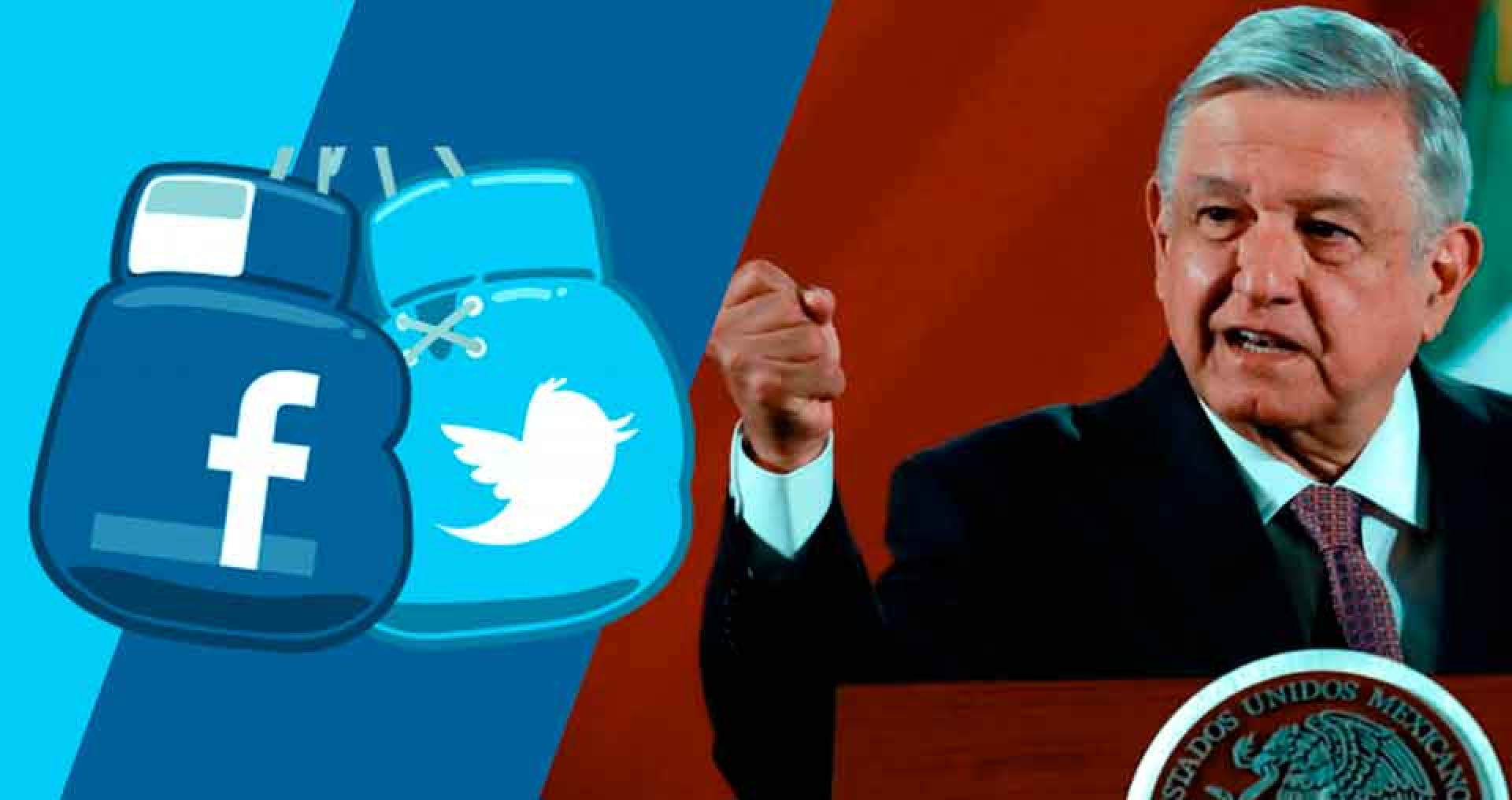 AMLO critica a Twitter y Facebook por "censurar" a Donald Trump
