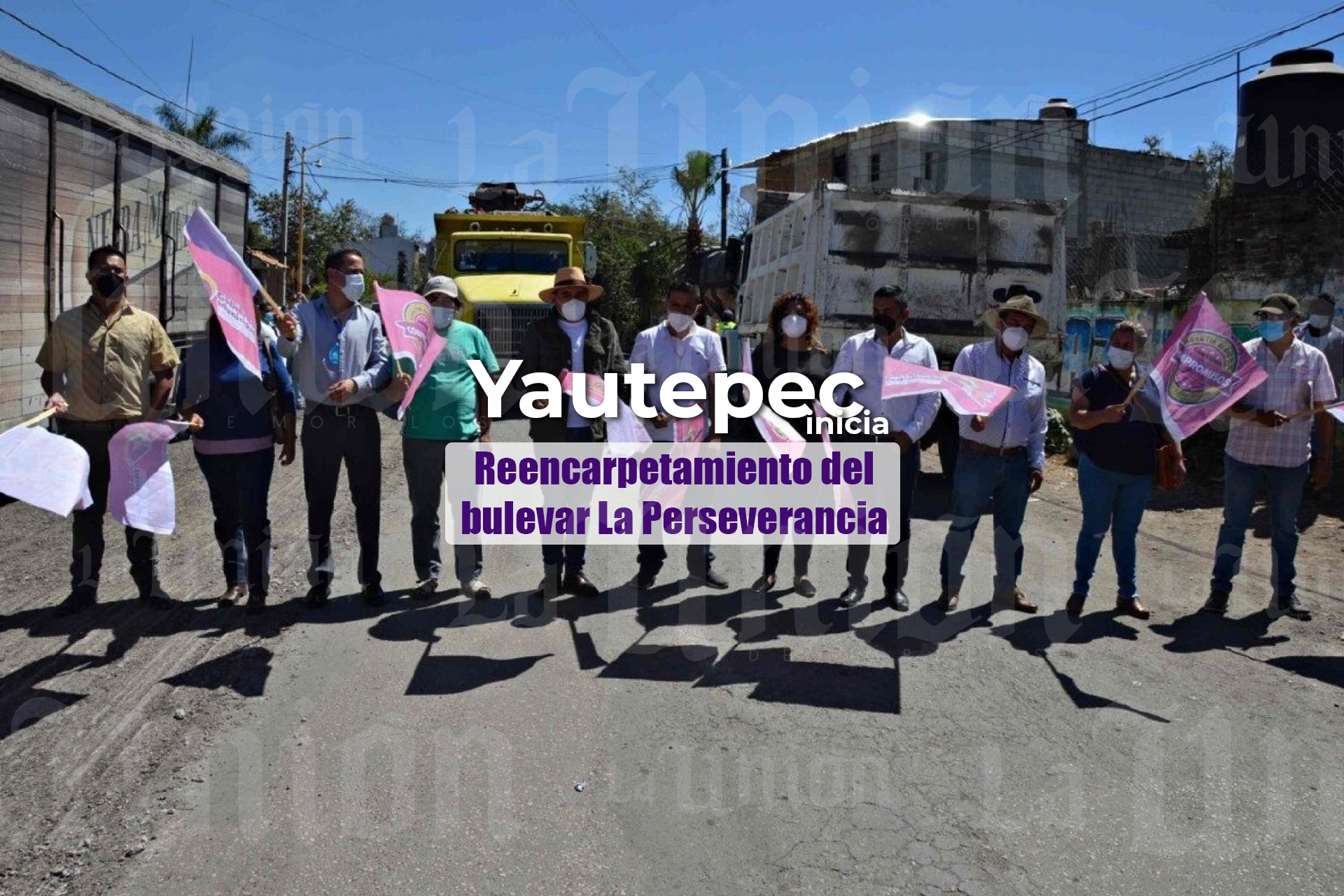 Inicia reencarpetamiento del bulevar La Perseverancia de Yautepec