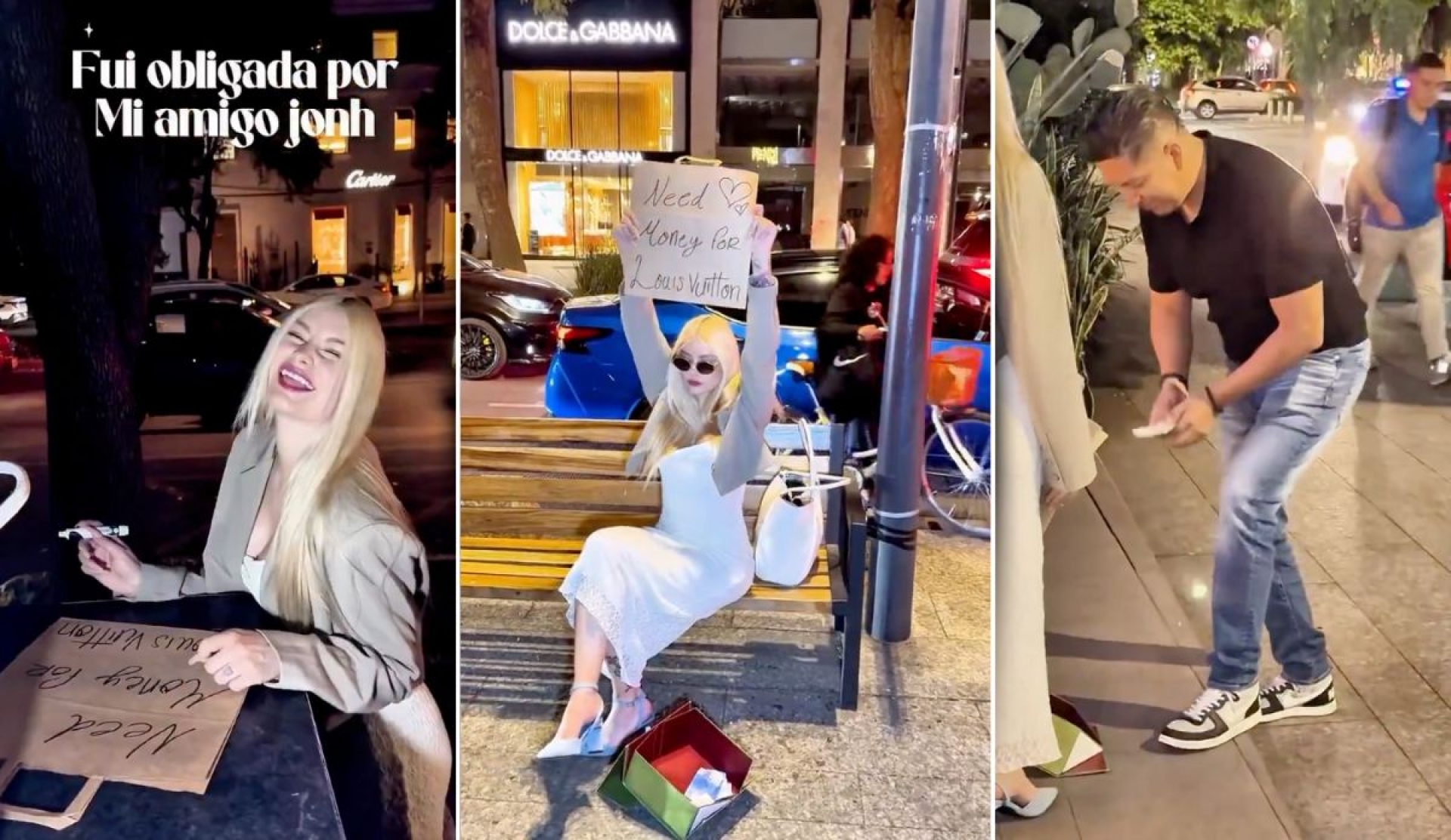 Joven busca dinero en Polanco para 'manifestar energía universal' y desata críticas
