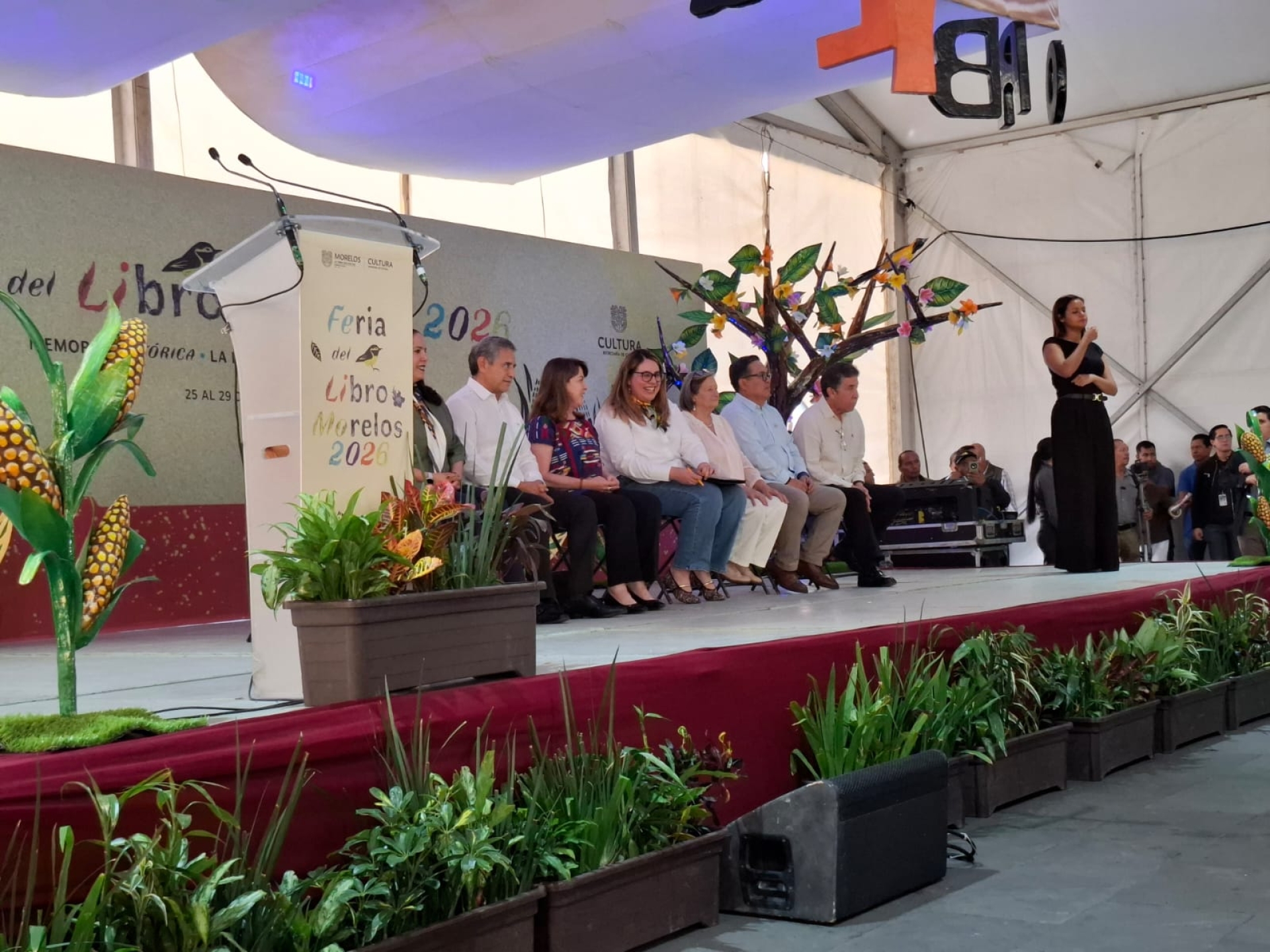 Preside gobernadora inauguración de la 'Feria del Libro Morelos 2026'