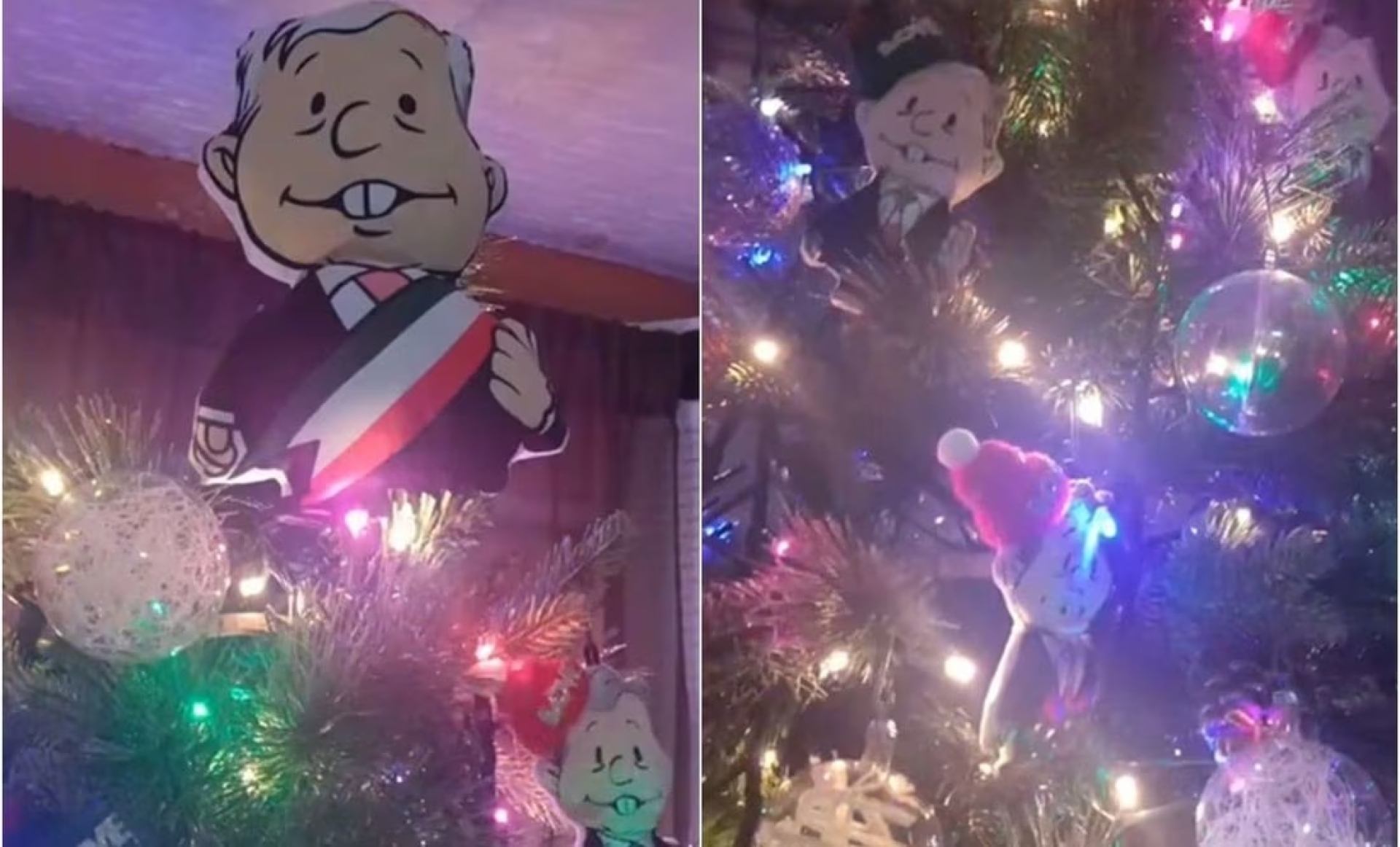 Árbol navideño de 'Amlitos', causa sensación en Tiktok